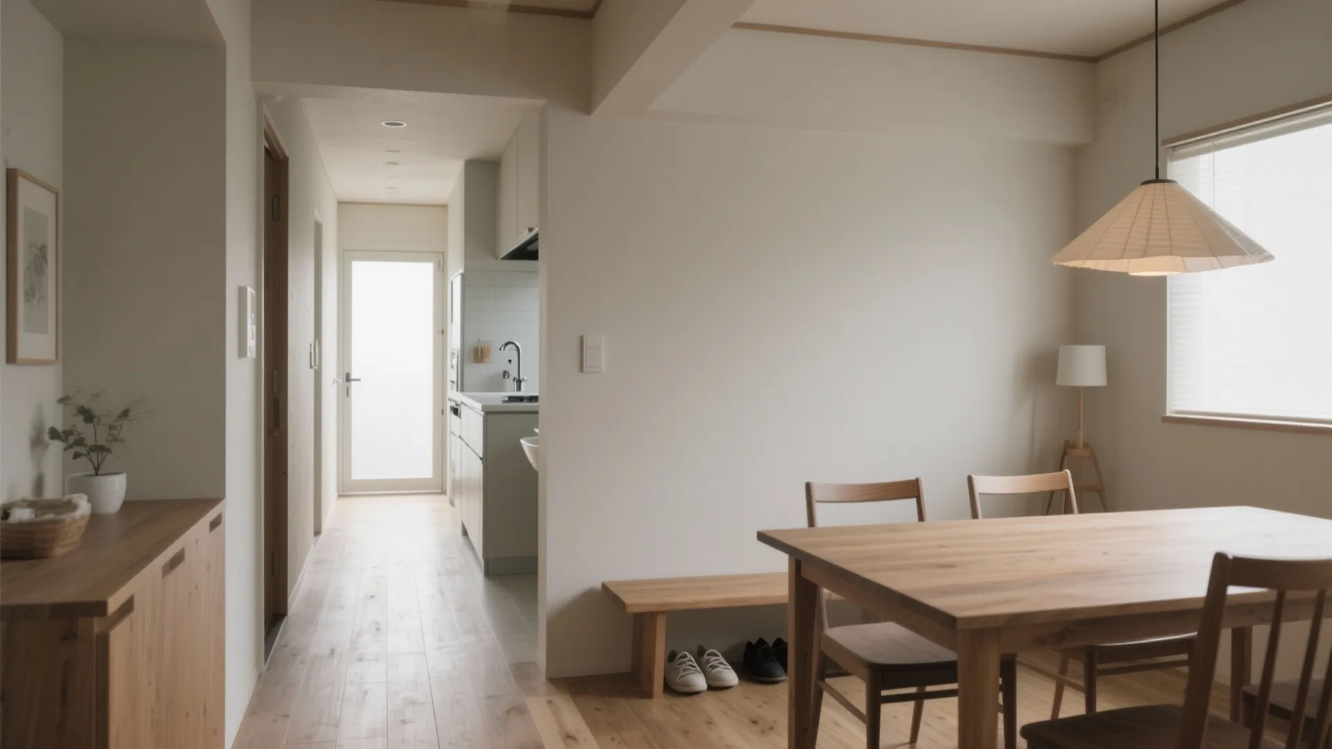 動線計画のコツ：玄関から水回りまで一直線に（動線規劃を整える）