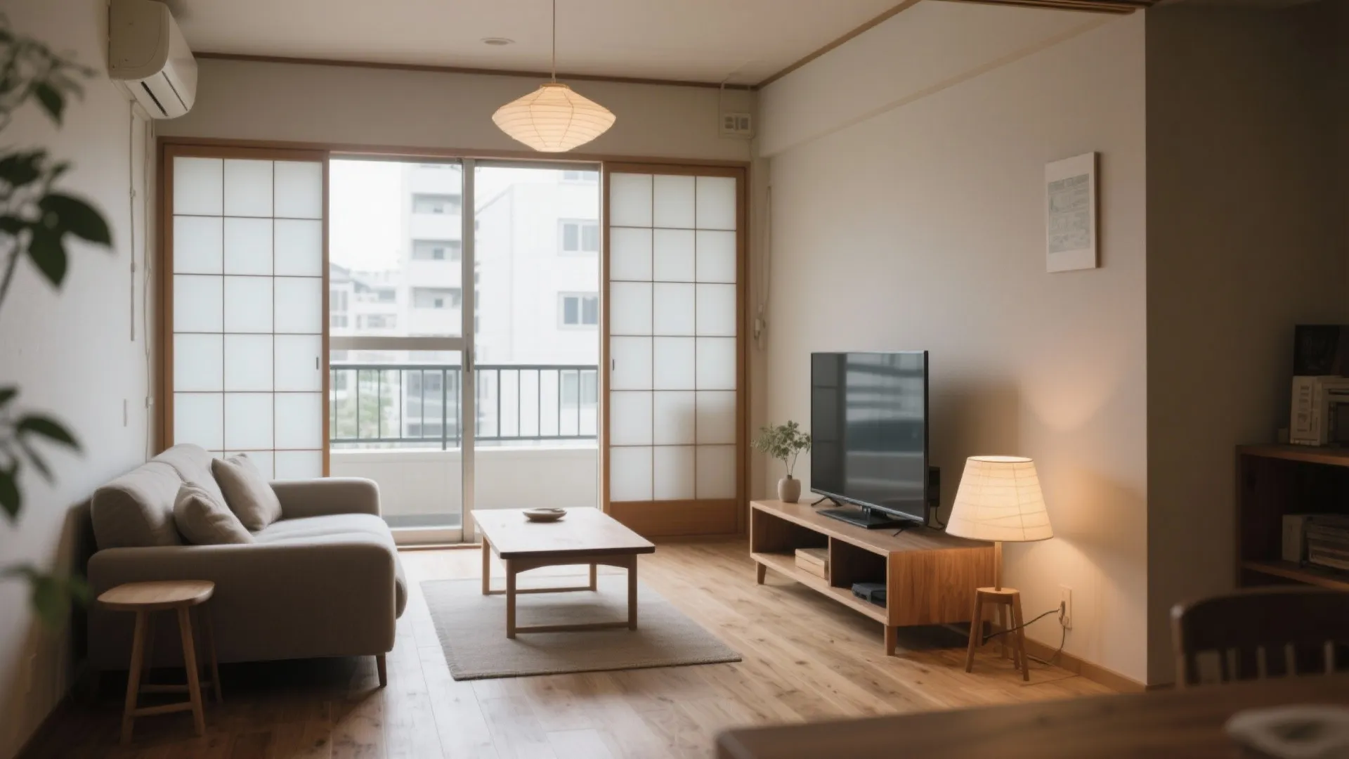 Tips 5: バルコニー前は“低さ”で抜けを作る（東京小戸型・日式風格）