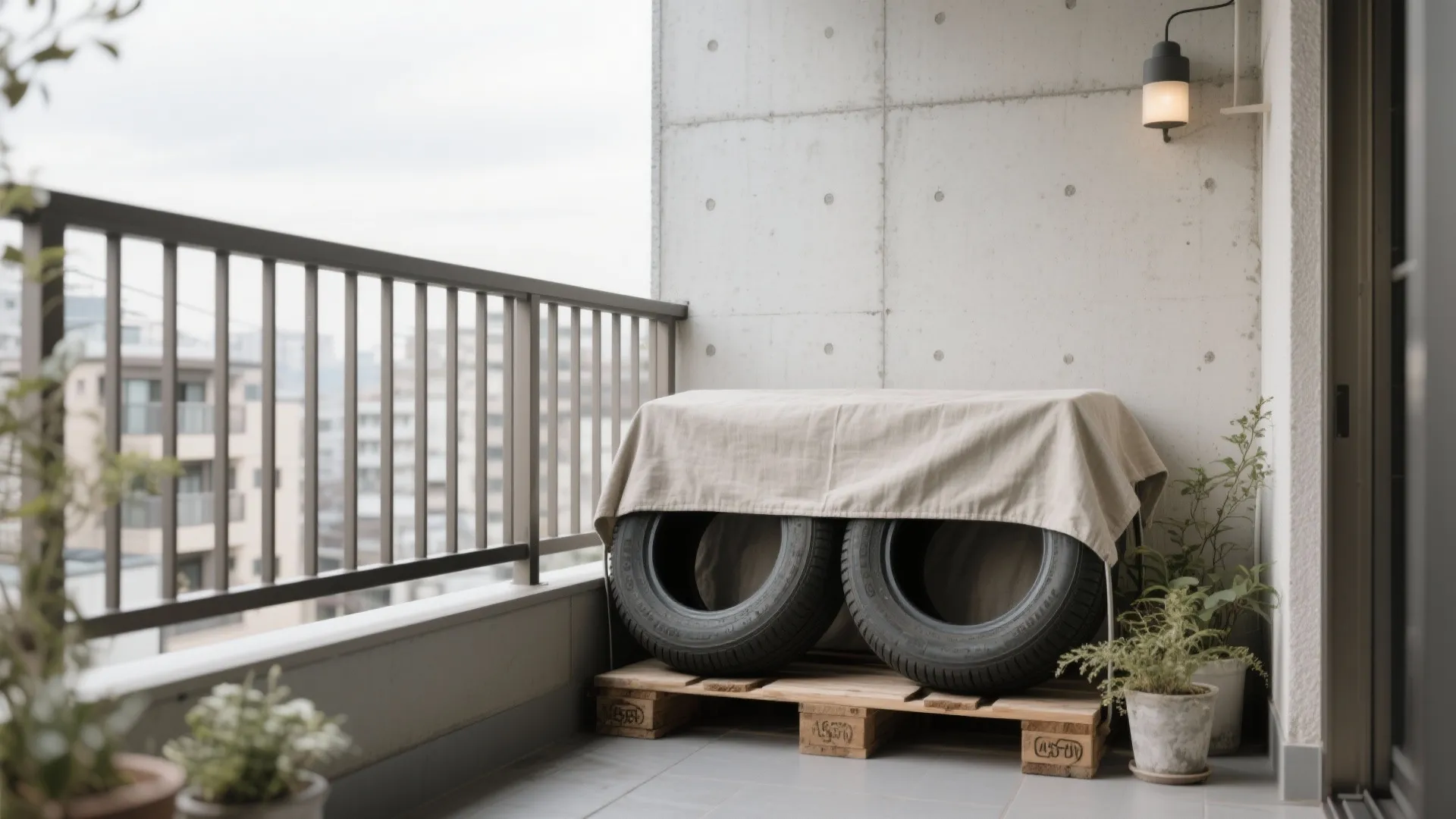 Tips 2: ベランダは“耐候＋浮かせる”でコンパクト管理（東京小戸型・収納技巧）