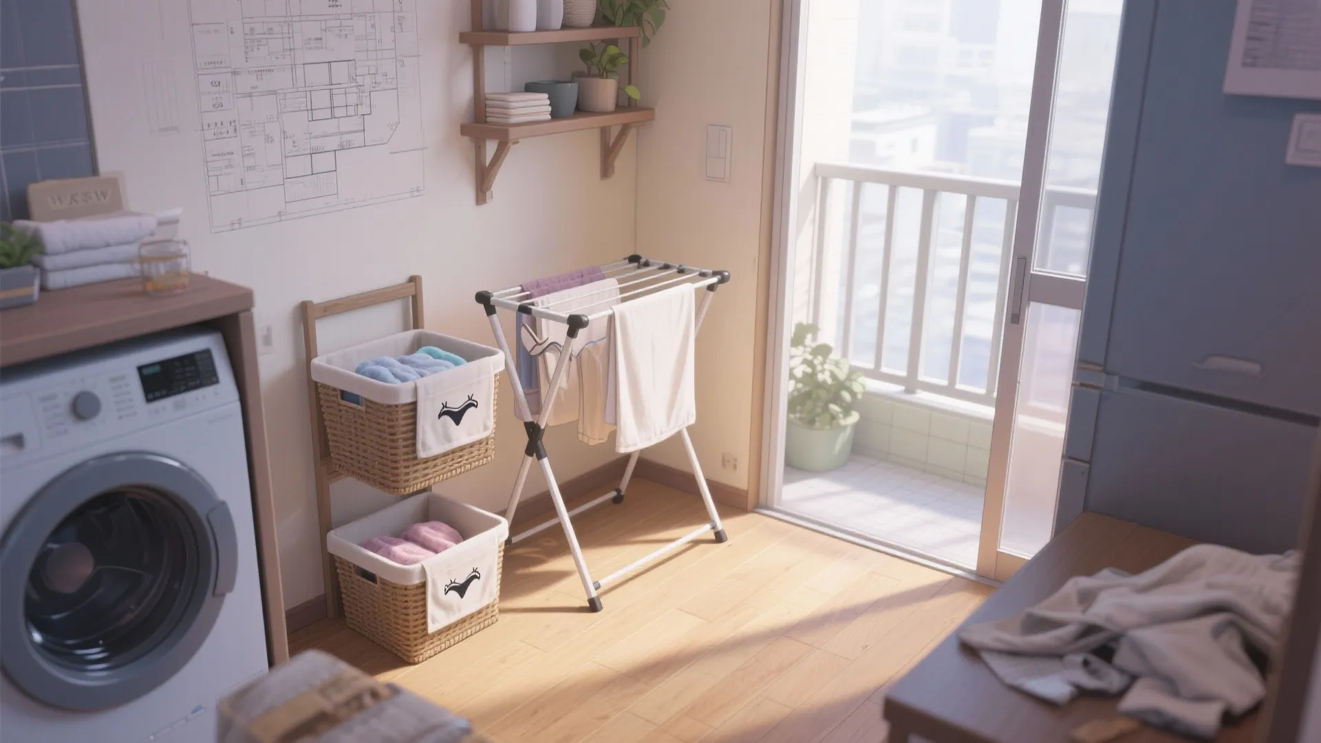 Tips 4: 週2回の“まとめ洗い”で時間を設計（東京小戸型・動線規画）