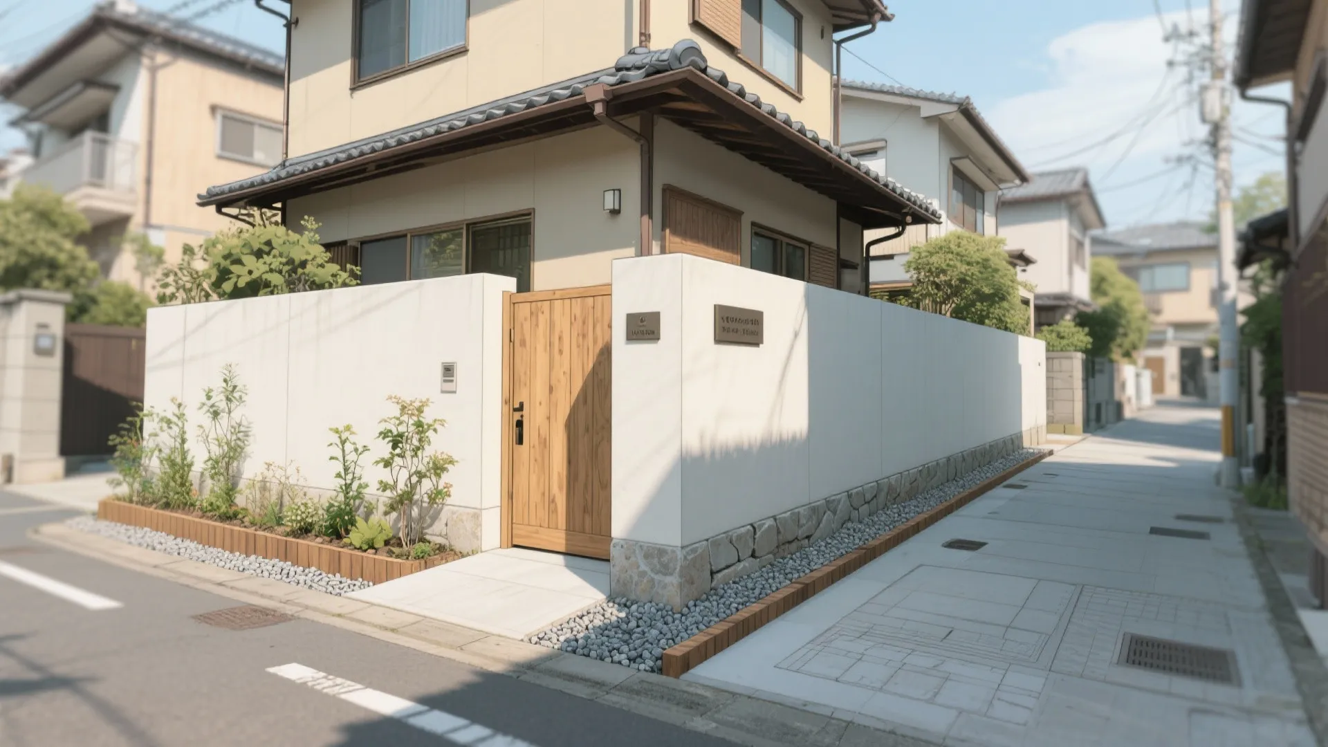 境界は“線”でなく“余白”で示す：鉢一つ分のクッションが争いを消す（東京小戸建て）