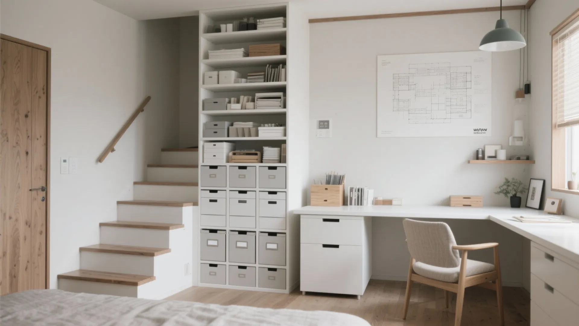 Tips 5: 収納技巧は“縦＋浅”で積み、色は2色＋木目に抑える（日式風格／東京小戸型の見栄え）