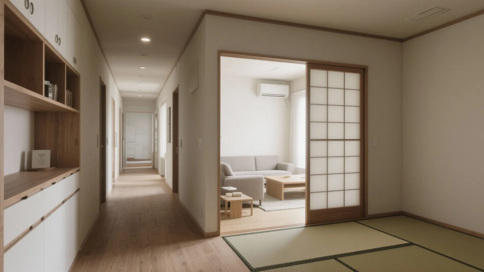 Tips 2: 日式風格の“間”を活かし、足音の原因となる動線の滞りをなくす