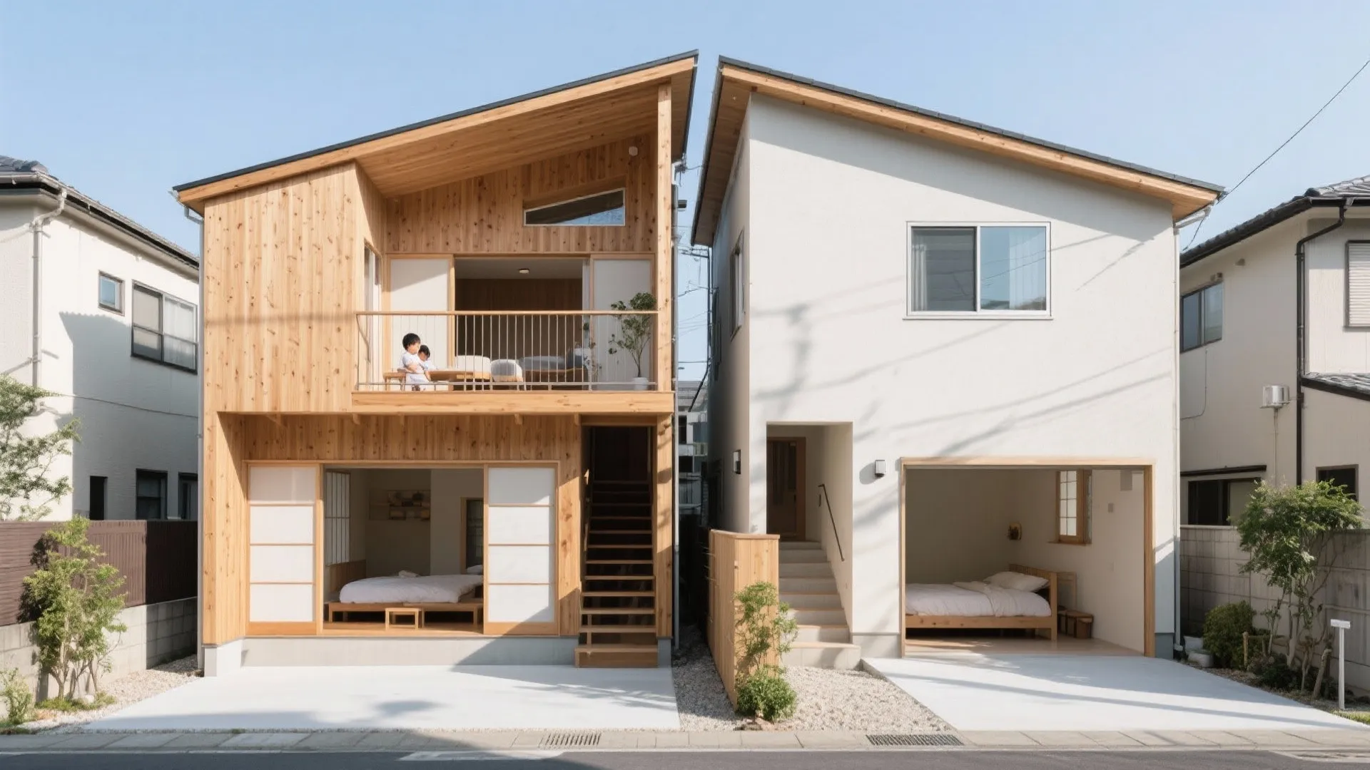 35坪・完全分離の二世帯住宅間取り｜日本室内デザインの視点