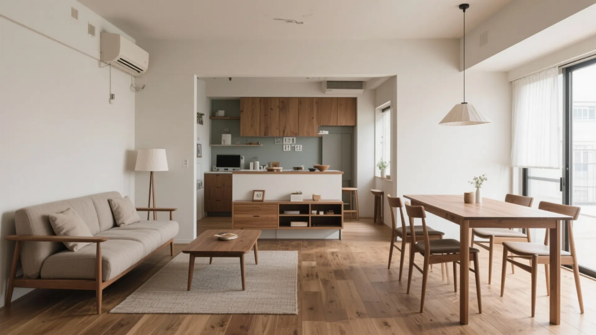 家具配置の黄金比：2Kは分離、2DKは集約、2LDKは対話