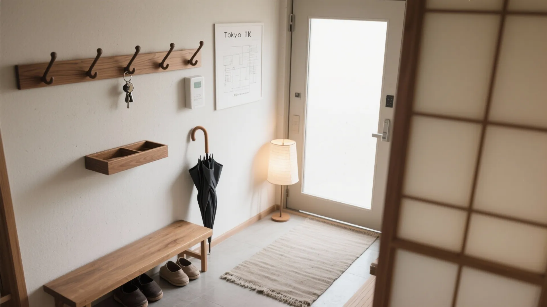 Tips 1: 東京小戸型の“玄関1m”を整えると全体が片づく（東京小戸型／収納技巧）