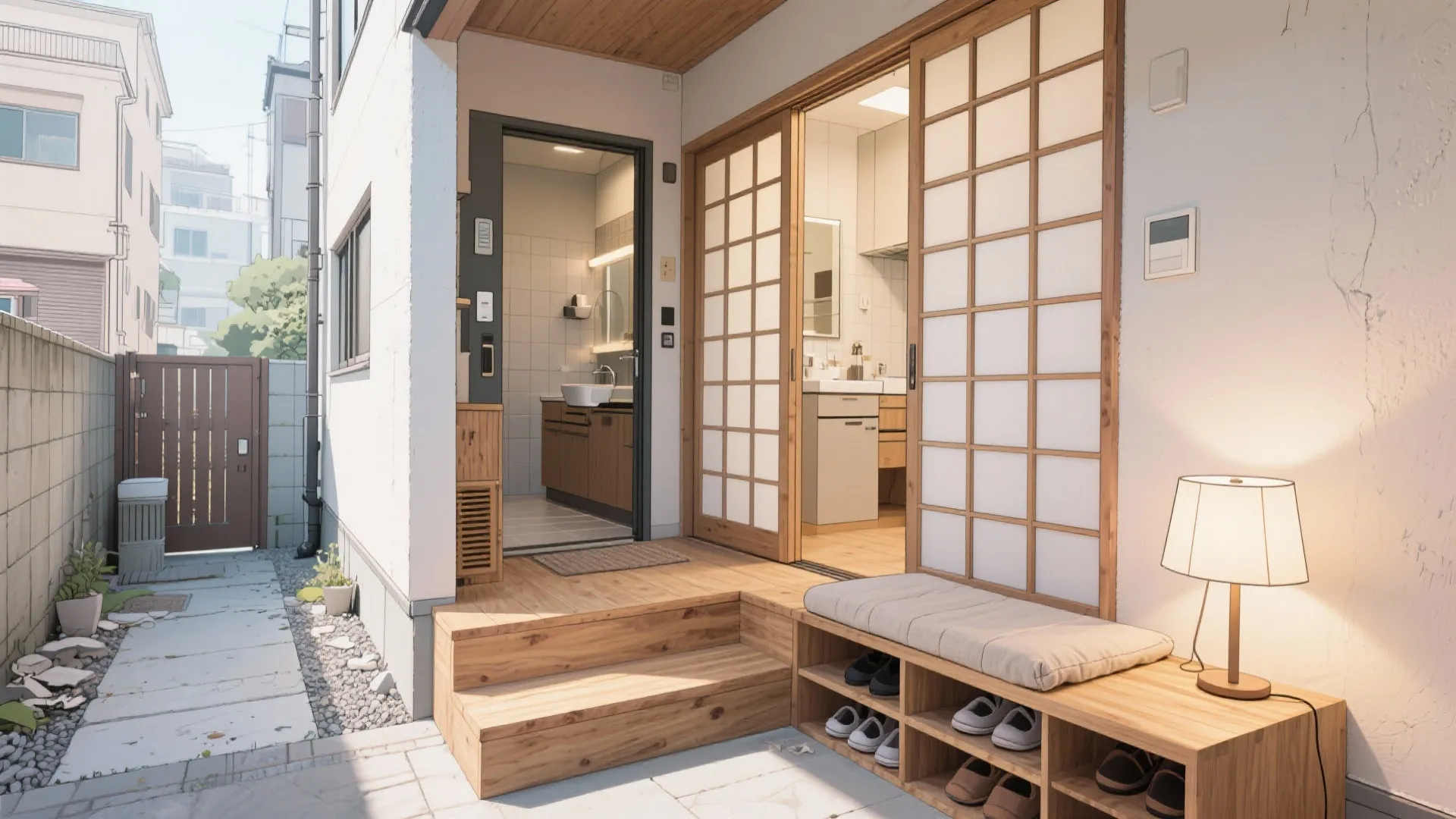 Tips 2: 玄関・水回りの独立と“共有の最小化”（東京小戸型）