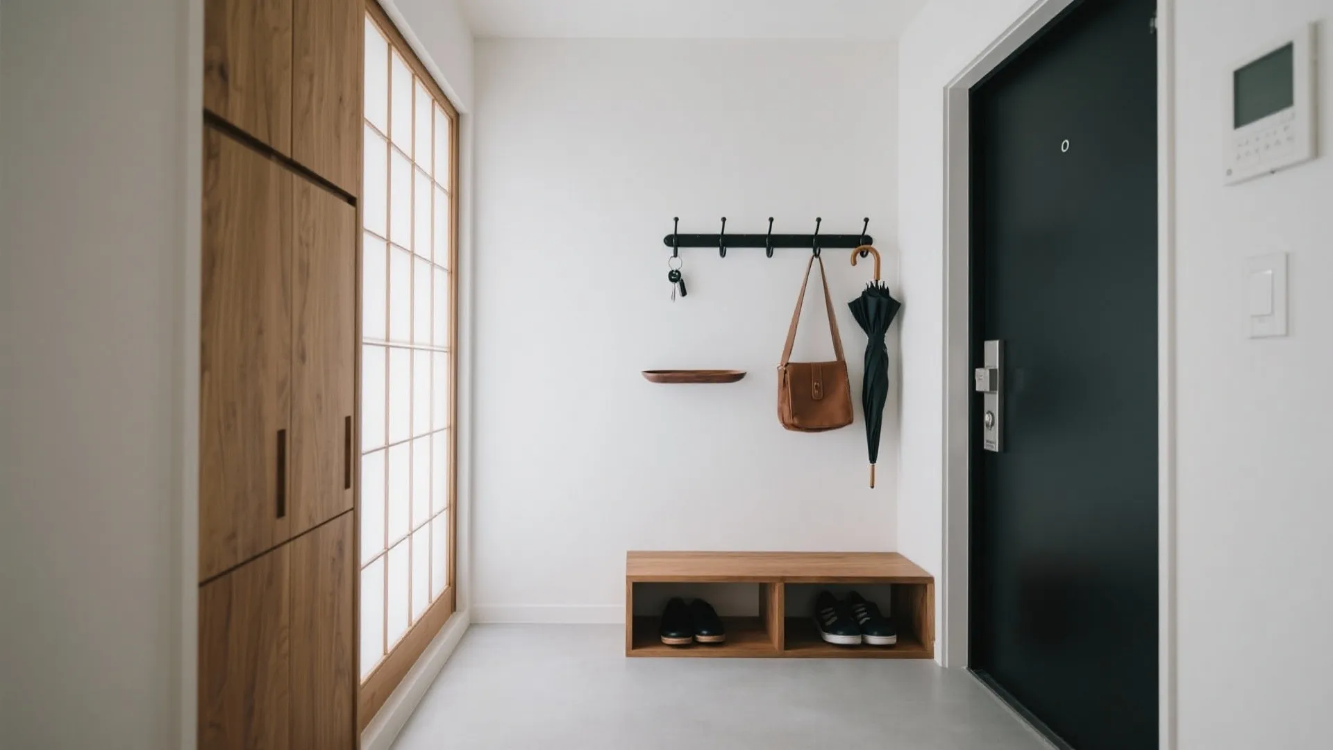 Tips 1: 玄関からの動線を一本化して、東京小戸型でも散らからない