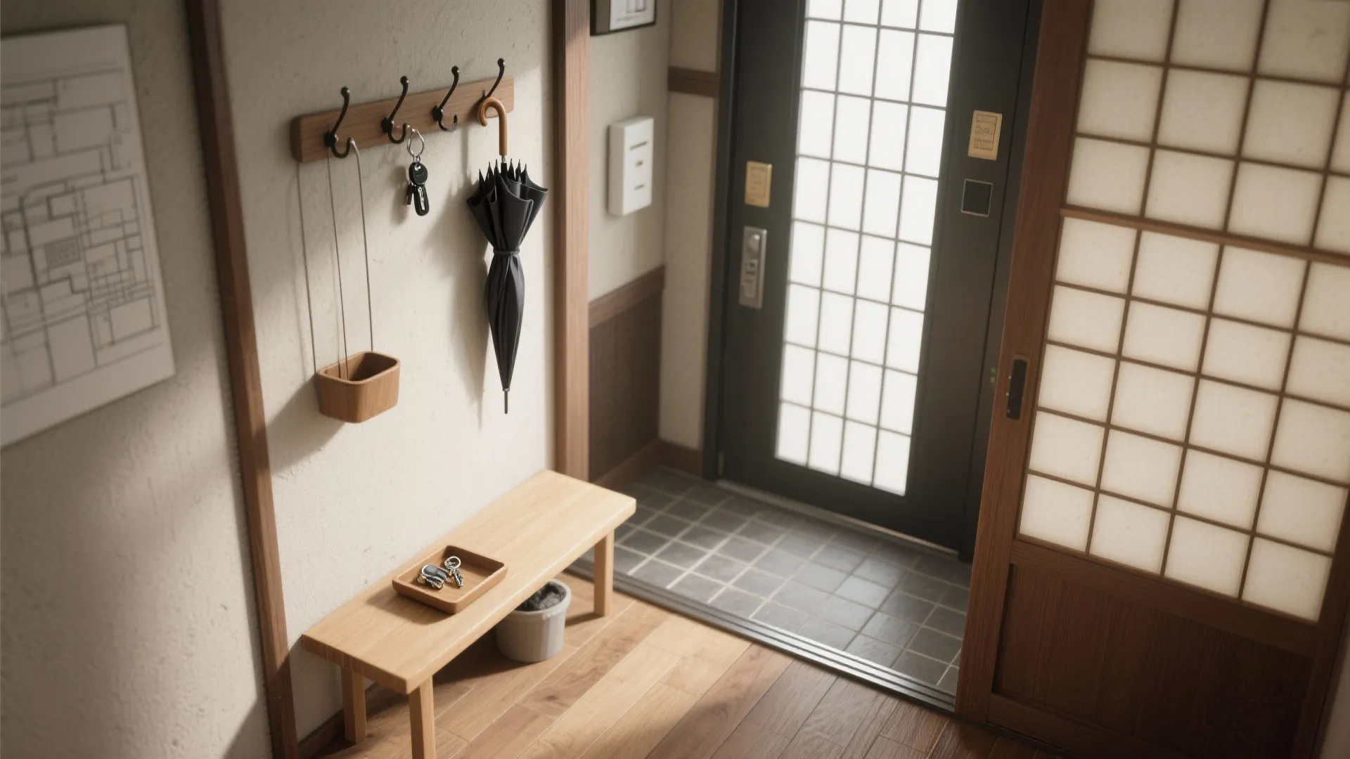 Tips 6: 玄関は“脱ぎ・掛け・置き”を一歩で完結（收納技巧の基礎）