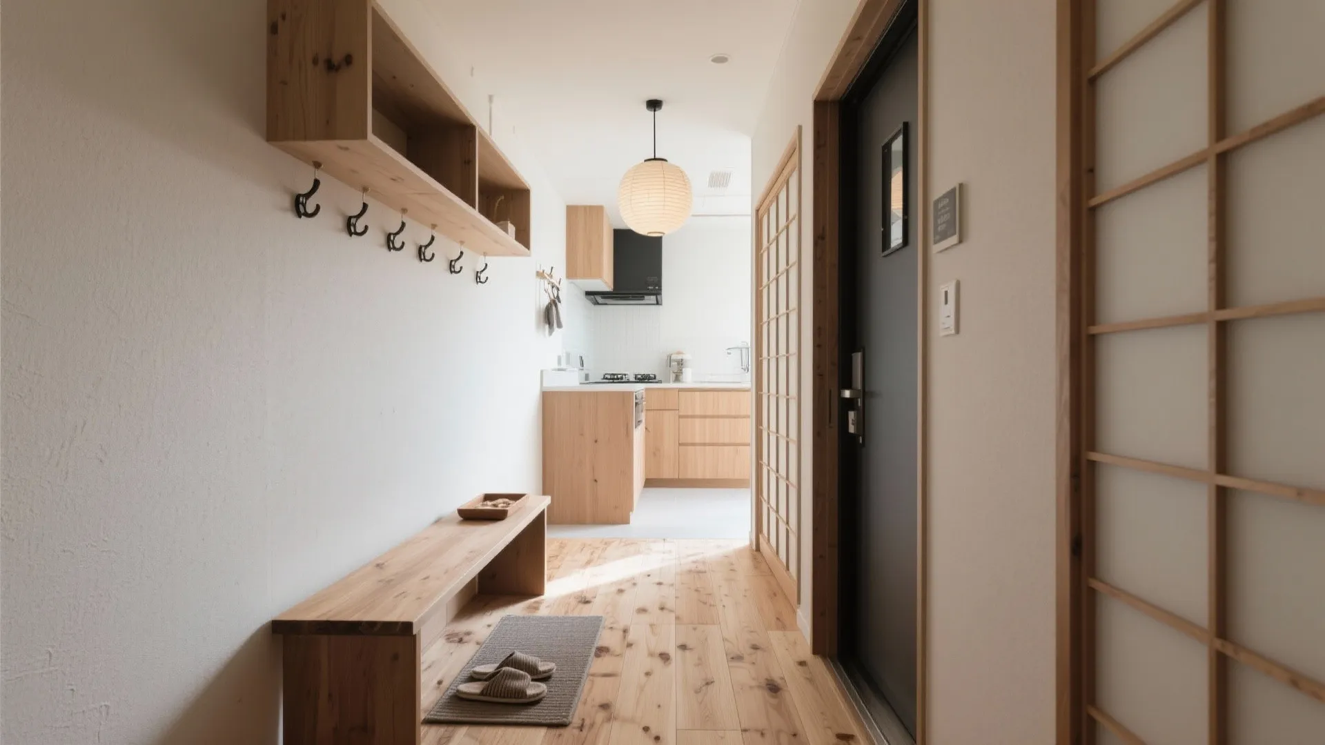 Tips 1: 玄関〜キッチンの動線を1本化（動線規画・東京小戸型）