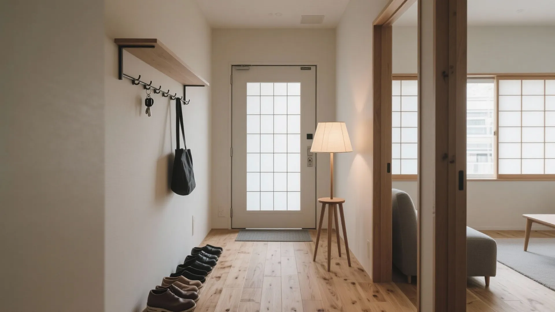 Tips 1: 玄関からの主動線を1本化して東京小戸型の暮らしを軽くする