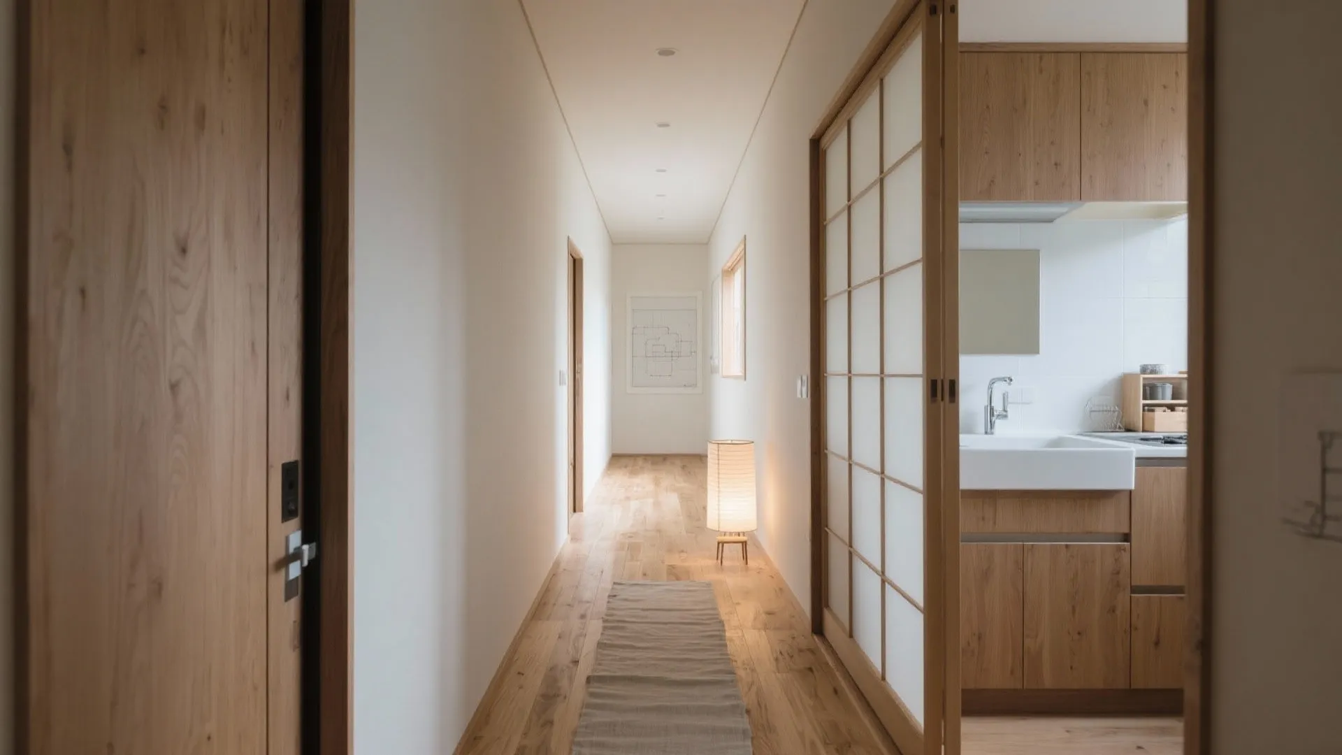 Tips 1: 玄関からの一直線動線で暮らしを軽く（動線規劃・東京）