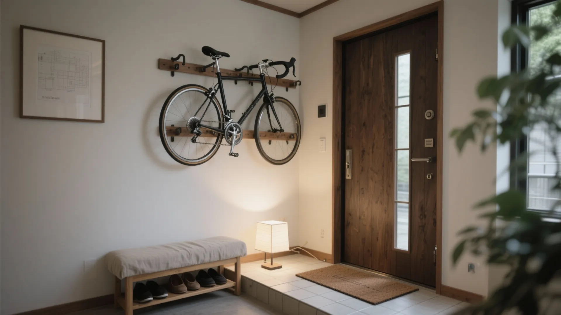 Tips 1: 玄関の“縦”を使う壁掛けラックで東京小戸型でも動線を保つ