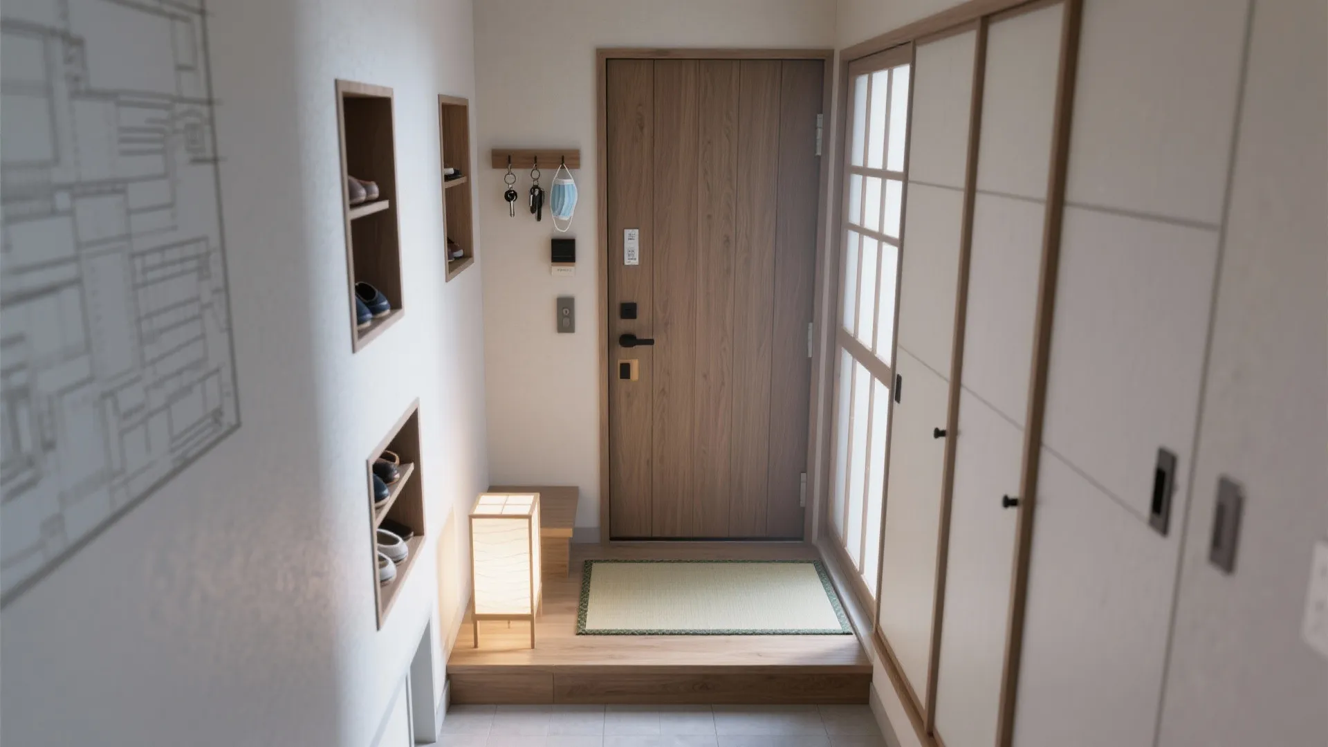 Tips 3: 玄関は“置かない勇気”（日式風格・收納技巧）