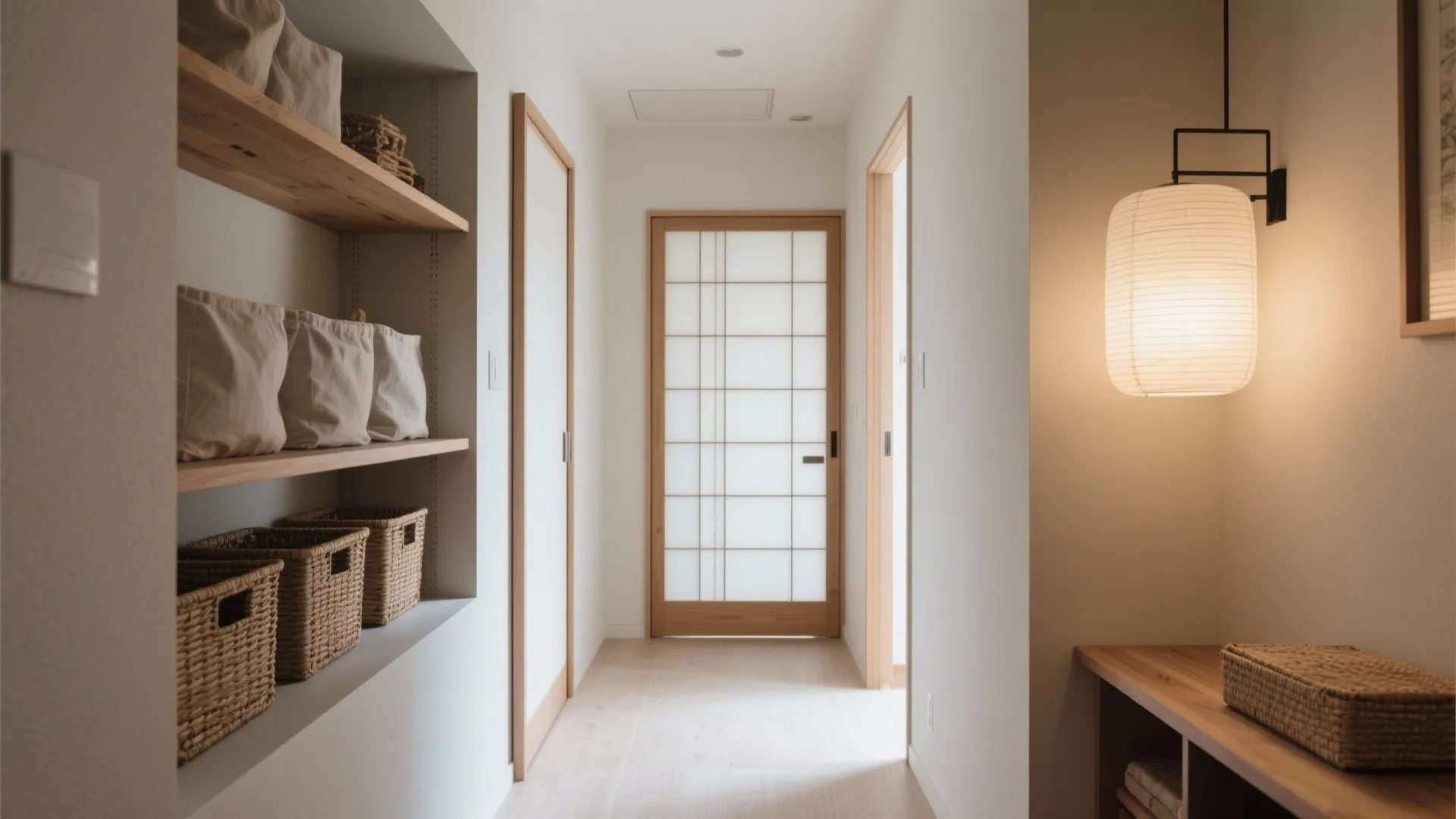 Tips 3: 廊下を収納の主役に（收纳技巧で見えない余白をつくる）