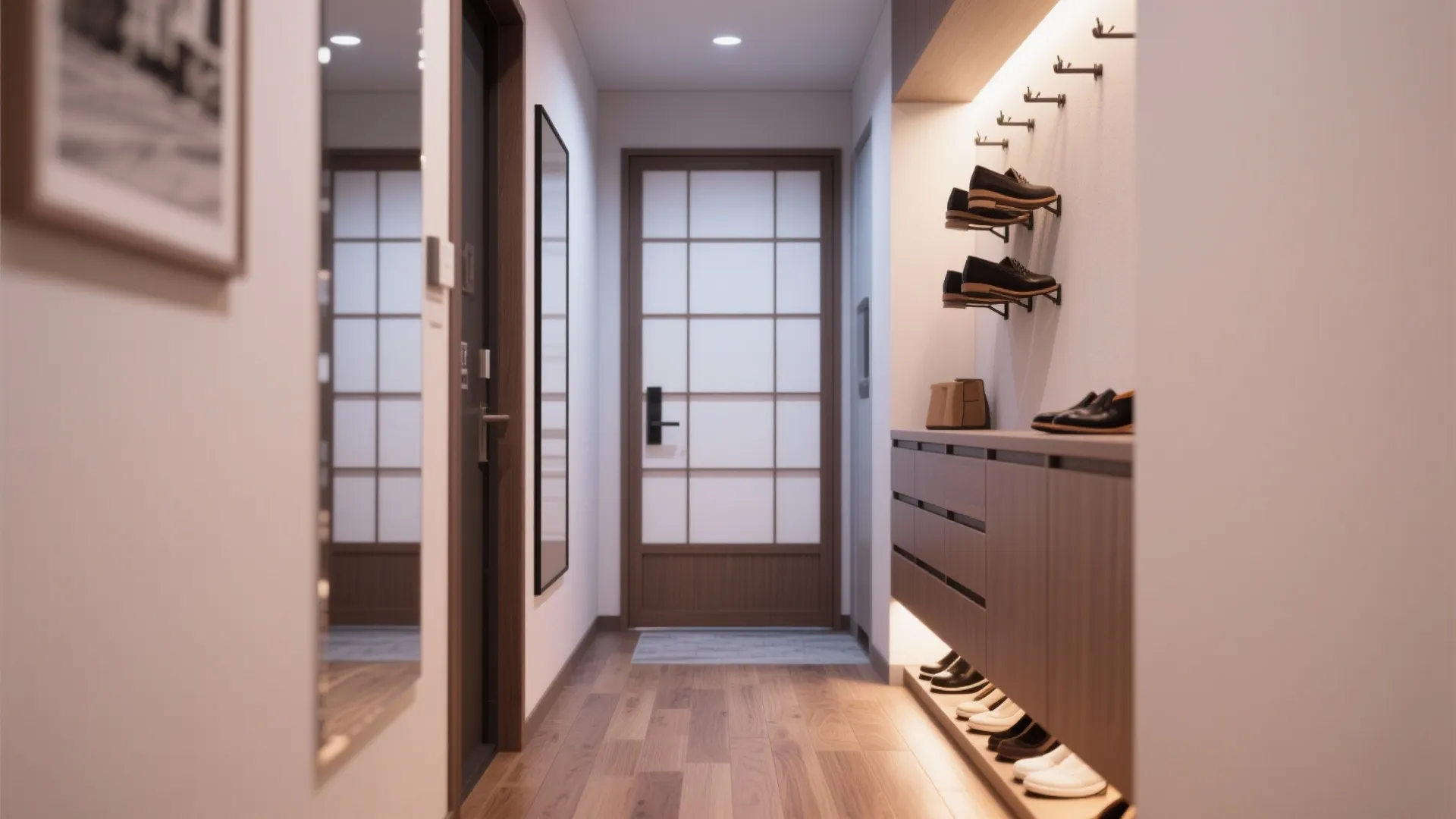 Tips 4: 玄関〜廊下は“すべらない生活動線”で（東京小户型の発想を応用）