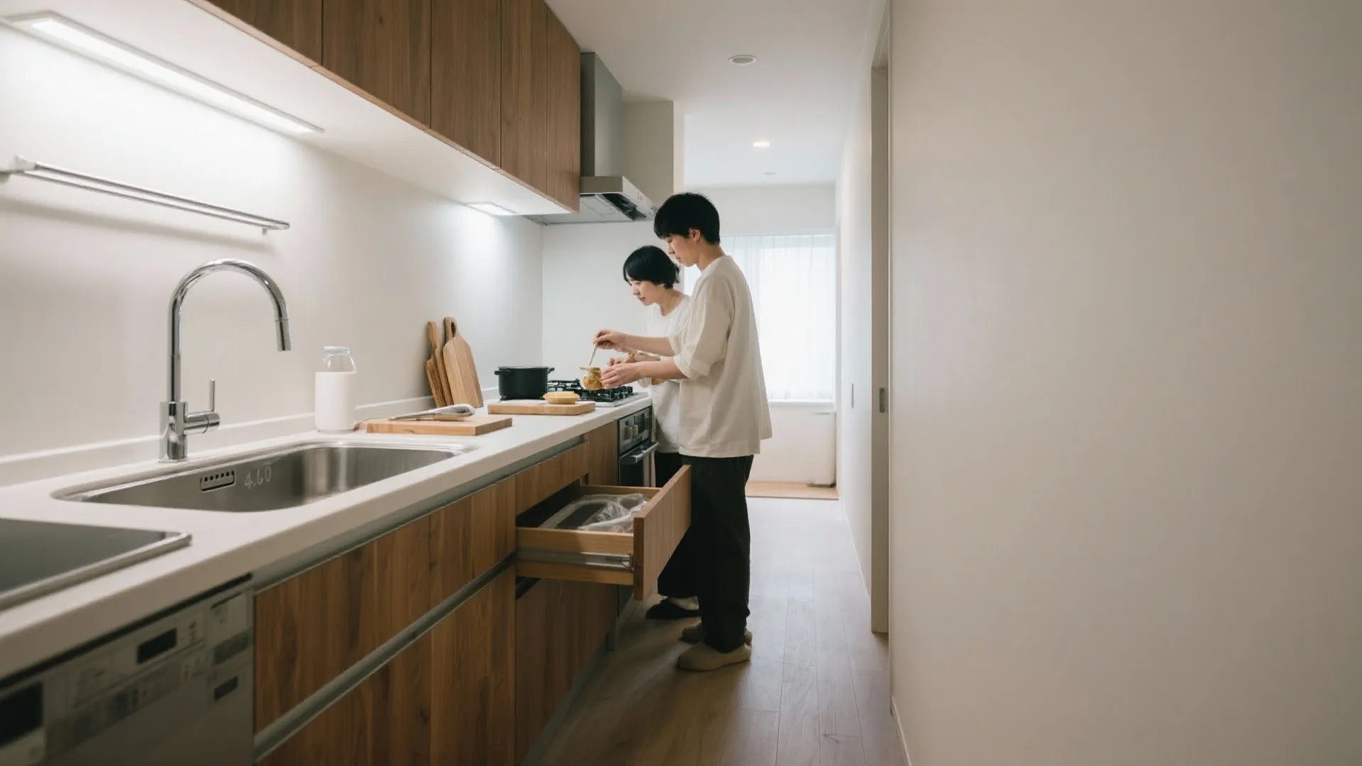 Tips 3: 3LDKのキッチンは“同時作業”を前提にする（東京小戶型×家事分担）