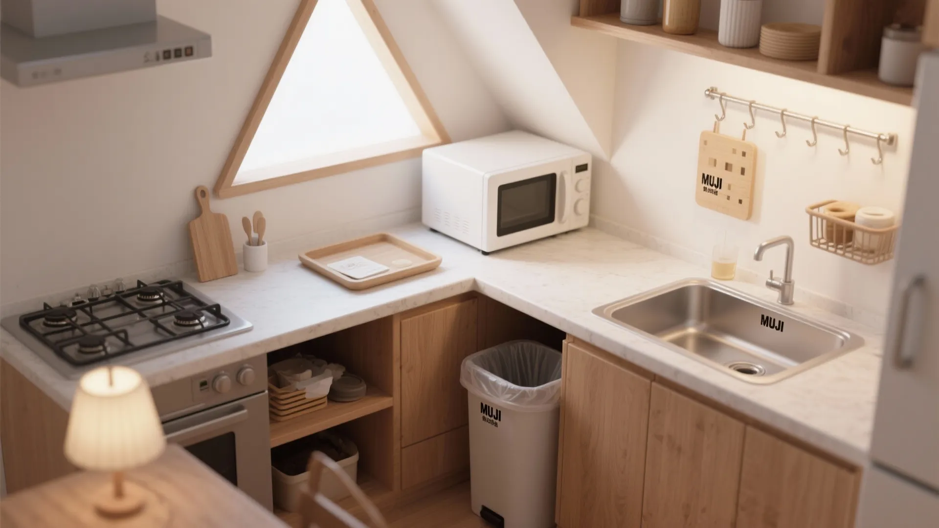 Tips 3: キッチン周りは“3歩以内”の家事動線（東京・動線規画）