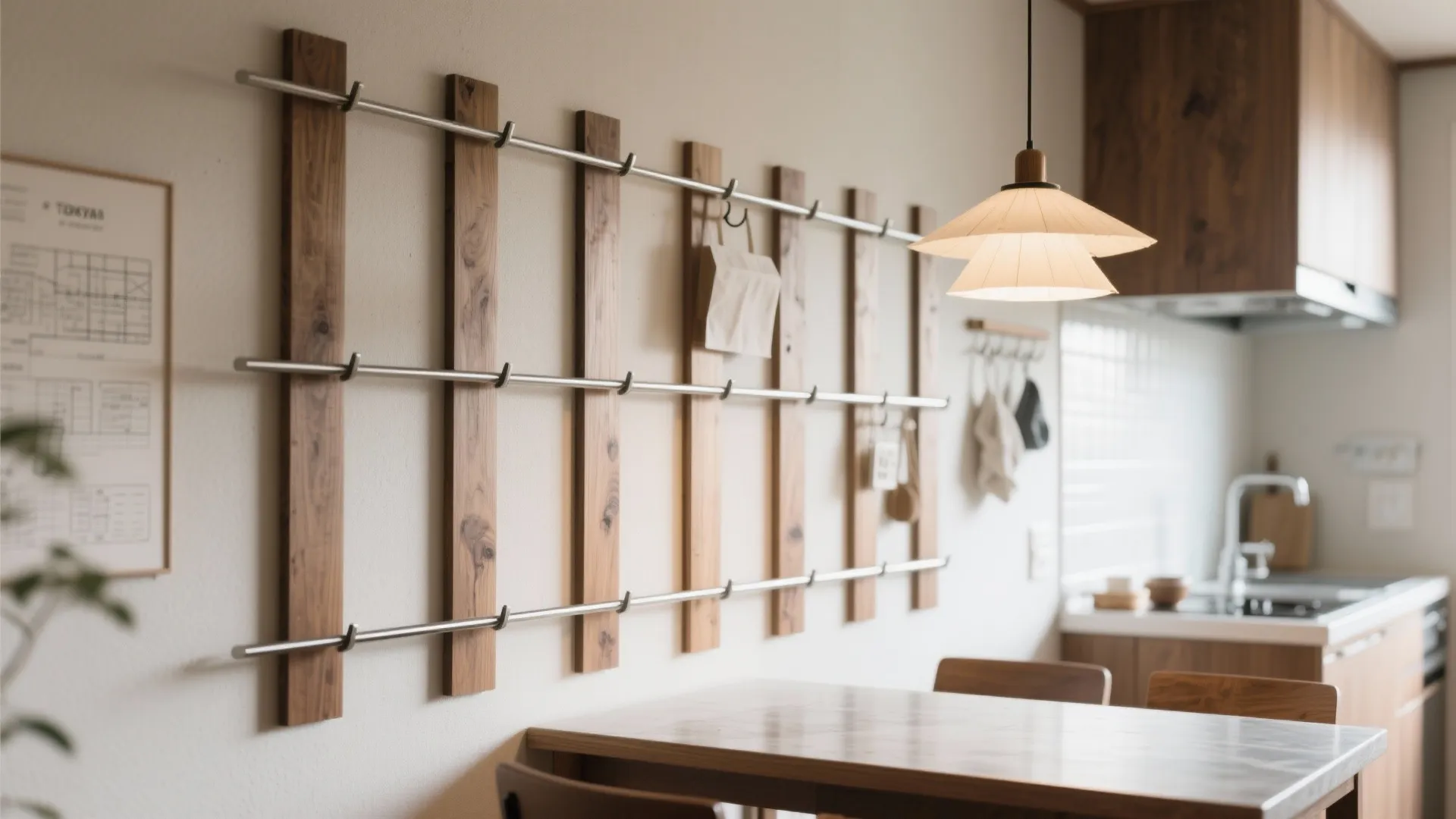 Tips 6: キッチン壁は垂直収納のみ｜收納技巧で見栄えも機能も