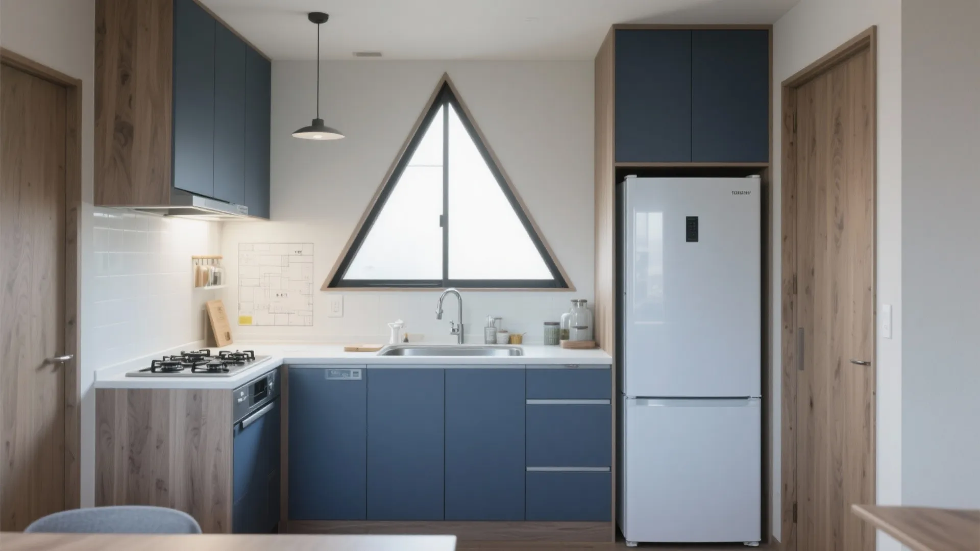 キッチンは“二等辺三角形”で家事を短縮（東京小户型の動線规划）