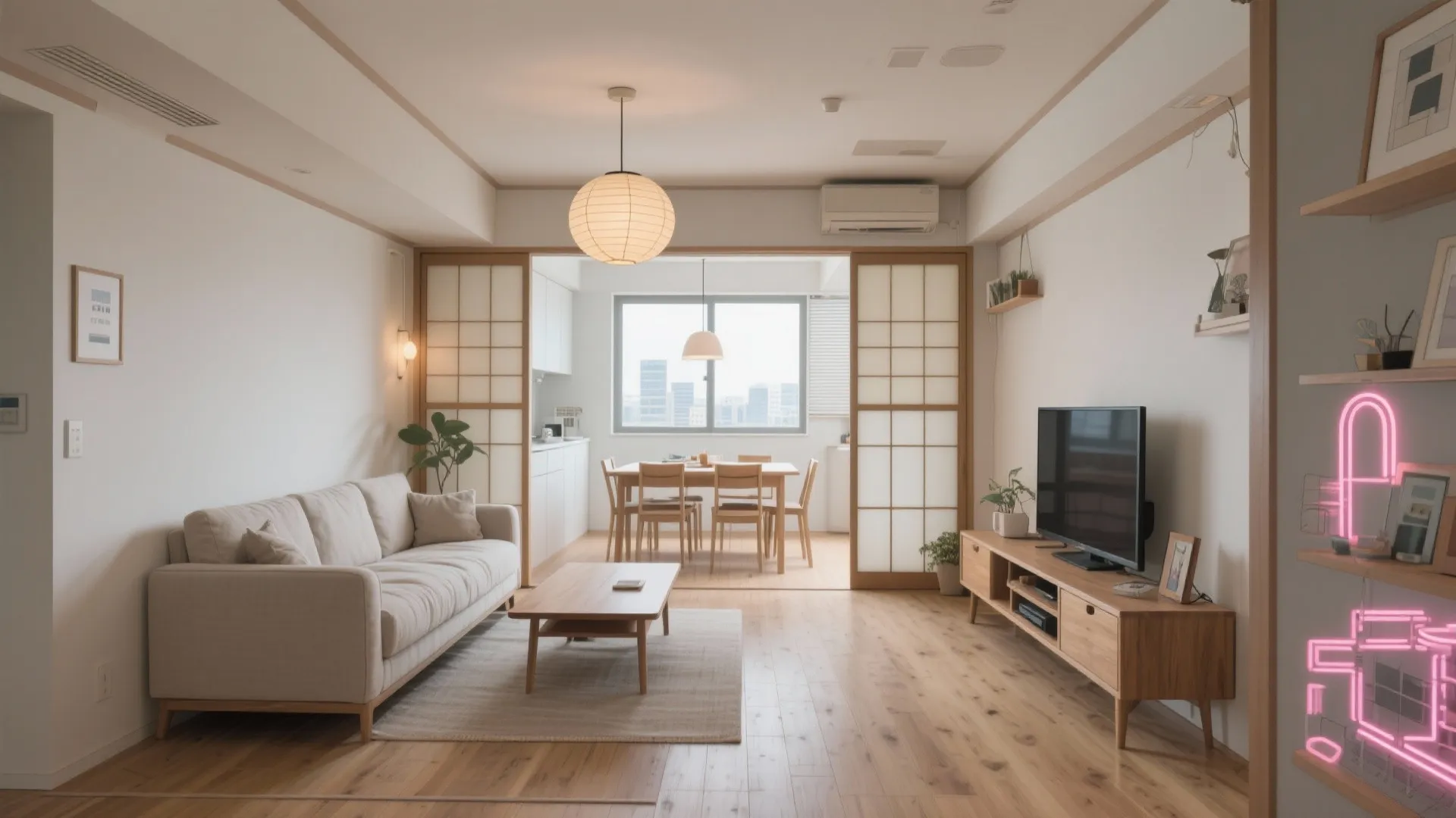 Tips 1: LDKは「回遊できる動線」を中心に設計する（動線規格×日式風格）