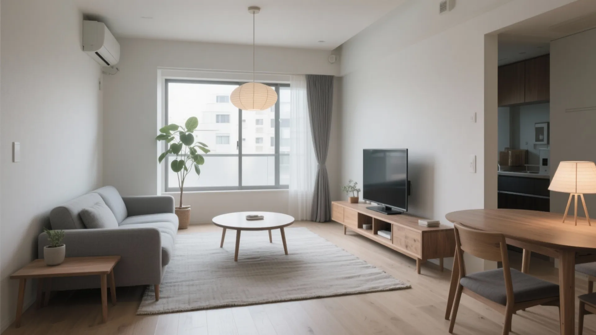 Tips 4: LDKは“視線の抜け”で広がる。低家具＋対角線レイアウト（日式风格）