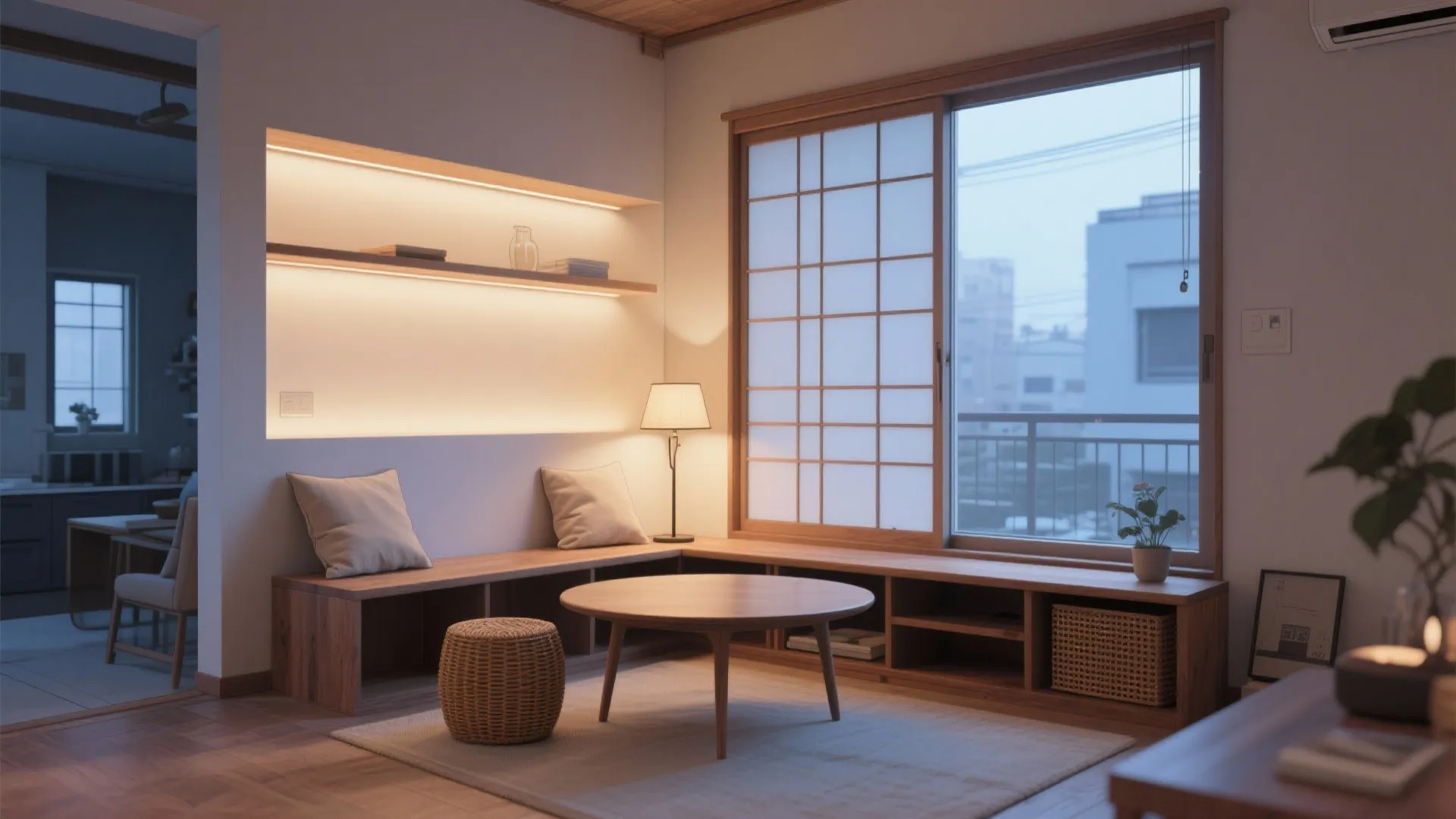 LDKの中心はテーブルではなく“光”：日式風格の奥行きをつくる