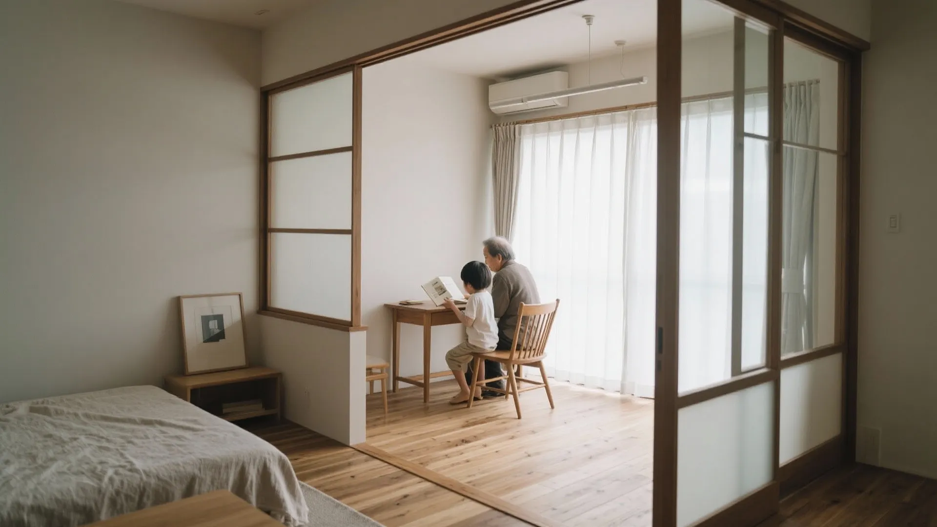 音と視線を整える：LDKは半分だけ共有、半分は緩やかに分離（東京小户型の実装）