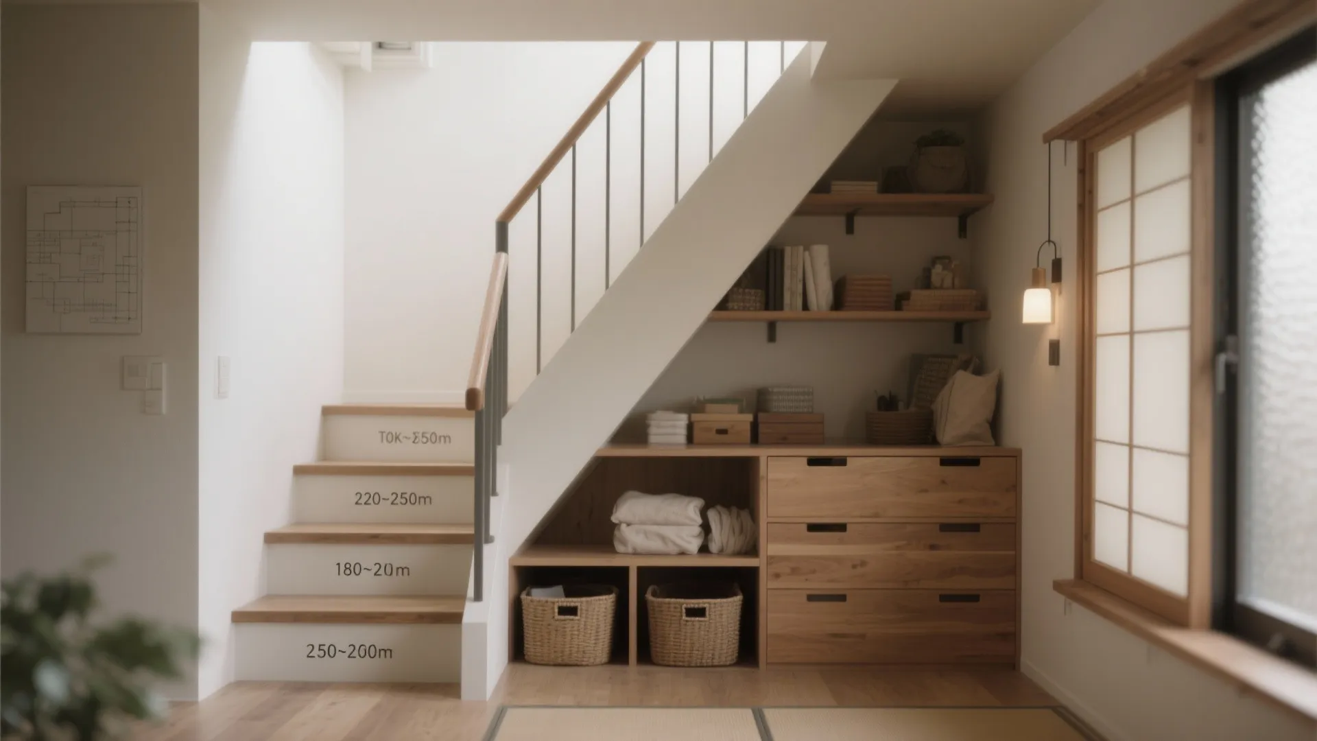 Tips 2: 収納技巧と階段の踏面寸法で“安全な上り下り”を作る