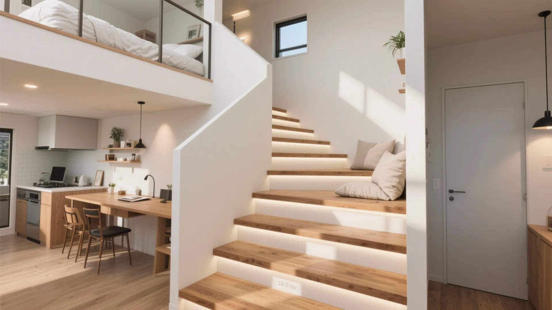 東京小戸型メゾネットの動線計画：階段を「分ける」のではなく「つなぐ」