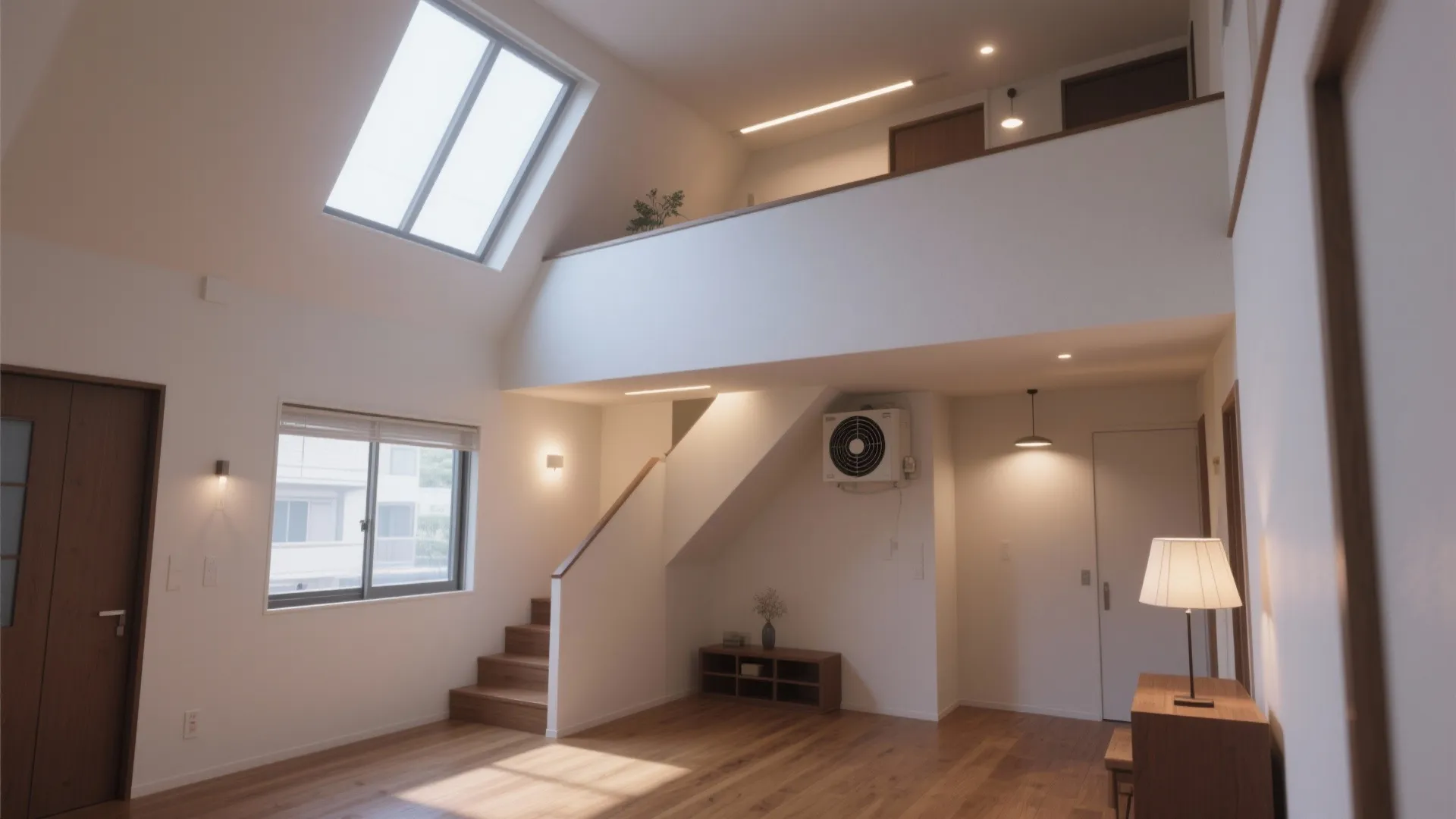 光と空気の取り入れ方：高い位置の採光＋低い位置の吸気で抜けを作る