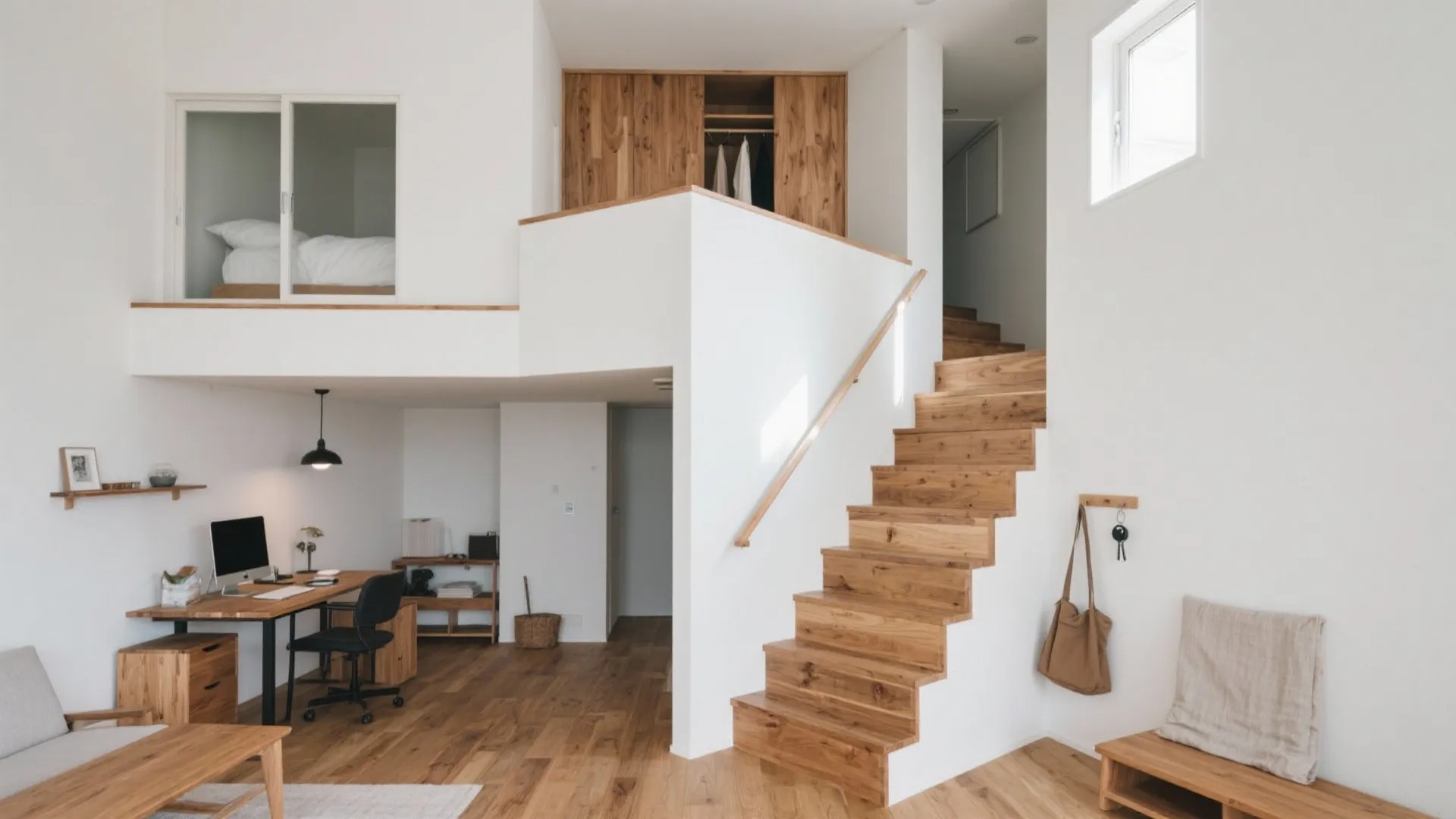 Tips 1: メゾネットの動線計画を“上下で役割分担”する（動線規模を最小化）