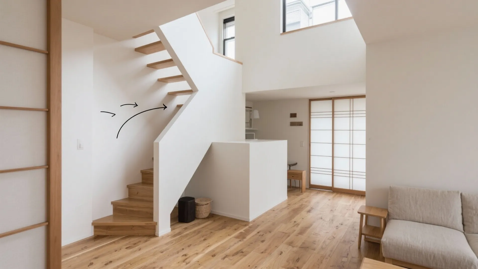 メゾネットのサーキュレーター活用術5選｜東京公寓デザインの実例思考: 1R/1Kでも“上下の空気”が巡る。日本都市の小さなメゾネットを心地よくする動線と風のデザイン