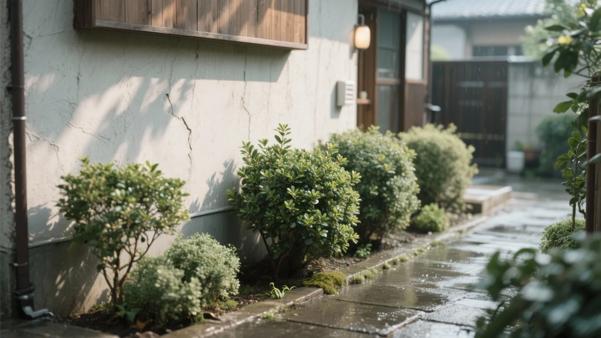 Tips 7: 植栽と外壁の距離感（東京小户型にも効く収纳技巧）