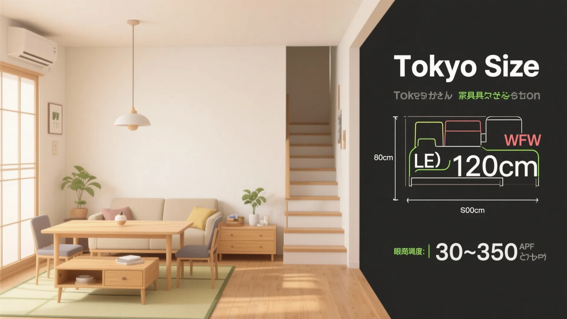 Tips 5: 家具寸法は“東京サイズ”を守る（东京・日本都市・収纳技巧）