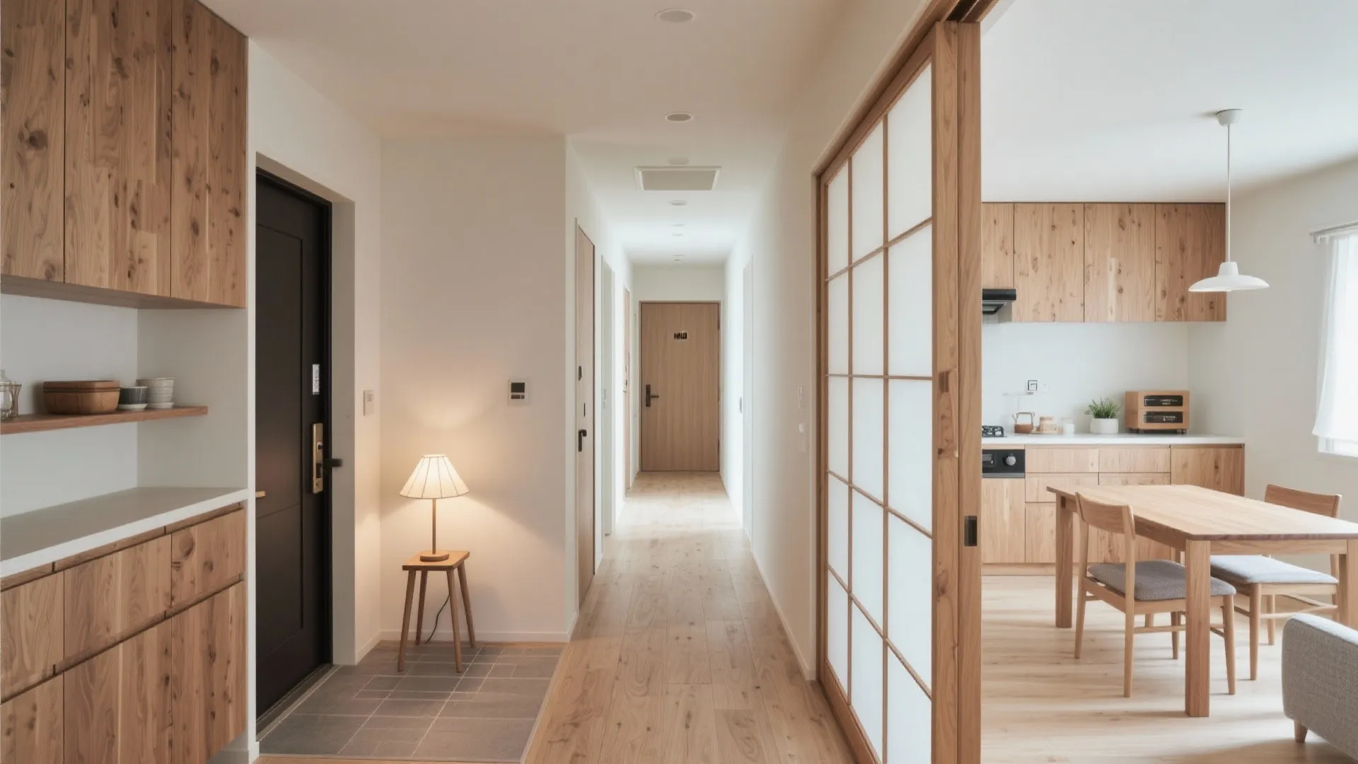 Tips 1: 玄関からLDKまで一直線の動線で“暮らしの渋滞”を解消（動線规划・東京小户型）