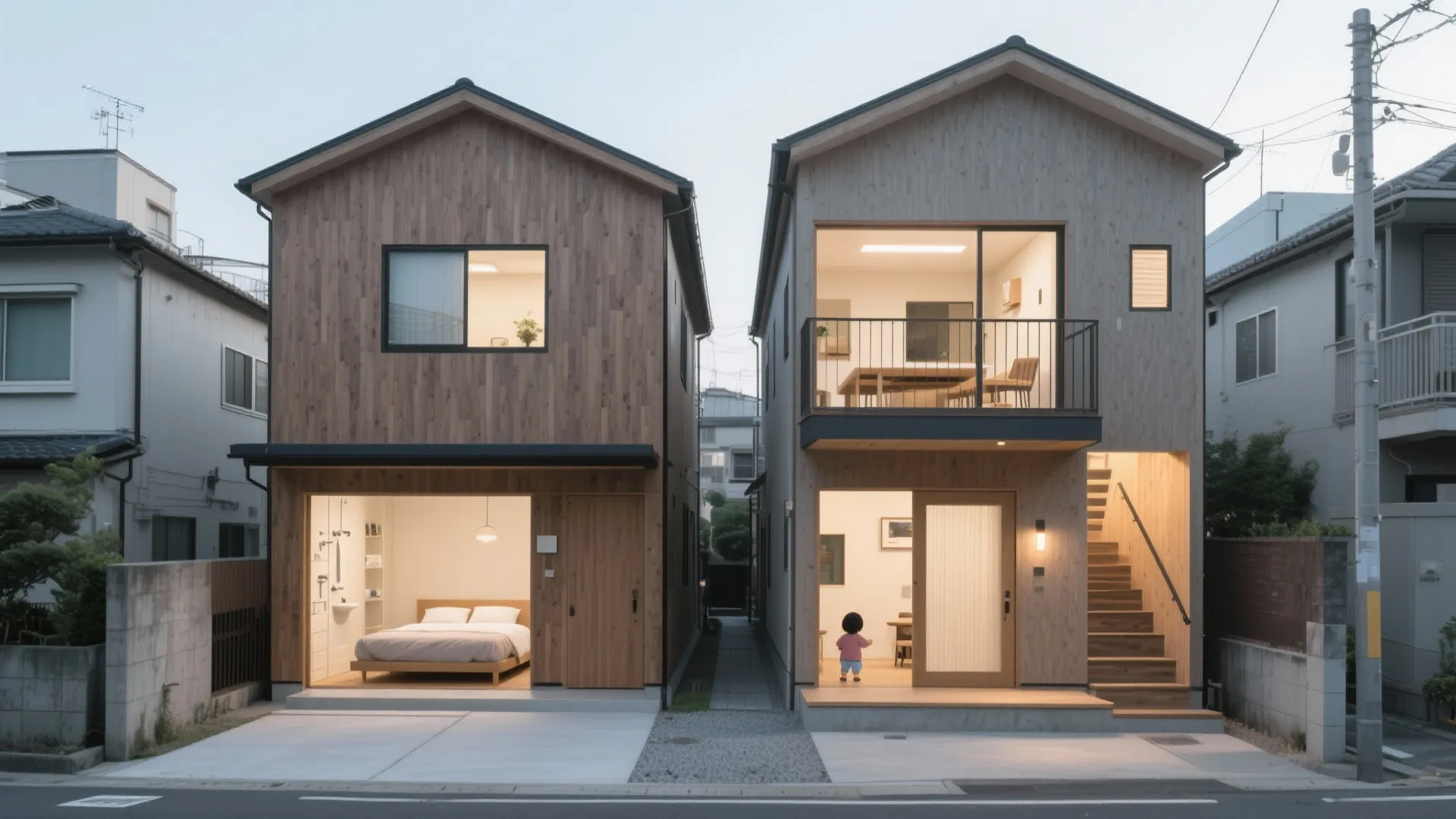 Tips 1: 東京小戸数でも“上下分離”で騒音とプライバシーを両立（東京小户型・動線規整）