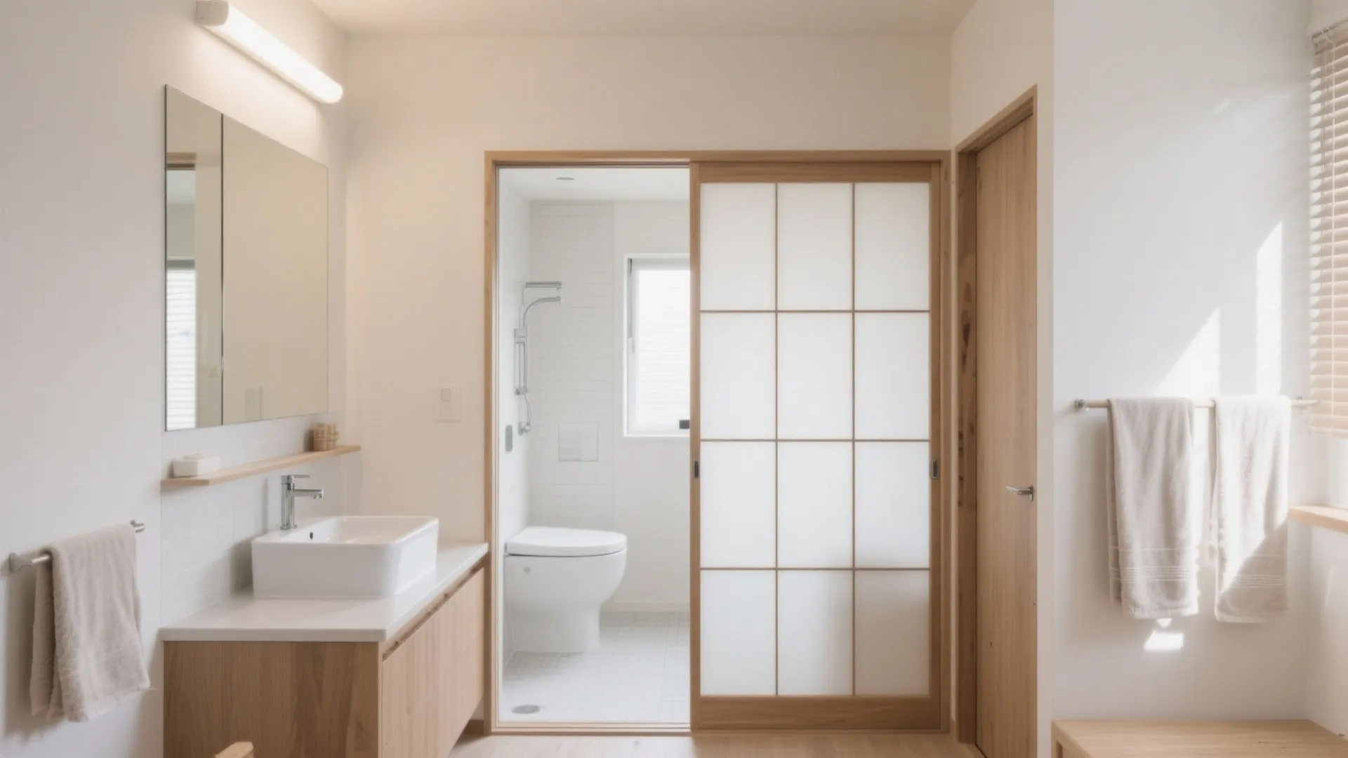 Tips 6: 洗面は“脱衣分離”で同時利用（東京小户型・動線規劃）