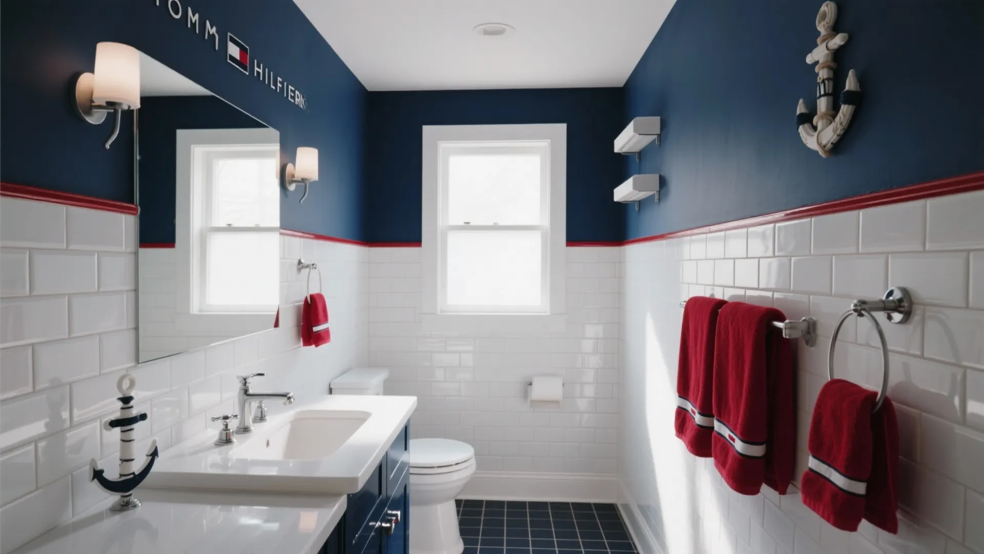 5 Tommy Hilfiger Bathroom Decor Ideas: How I Turned a Small Bathroom into a Preppy-Chic Space