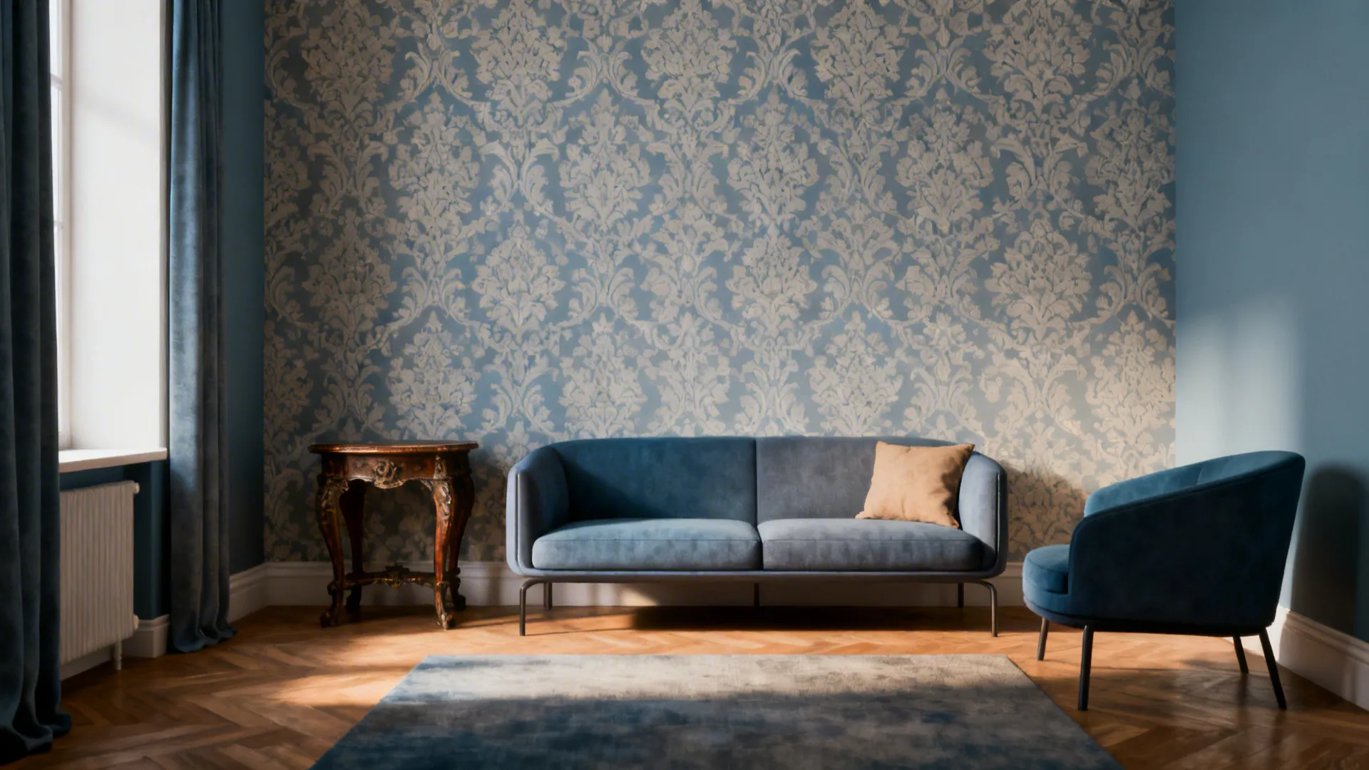 4. Classic Damask or Toile Reimagined