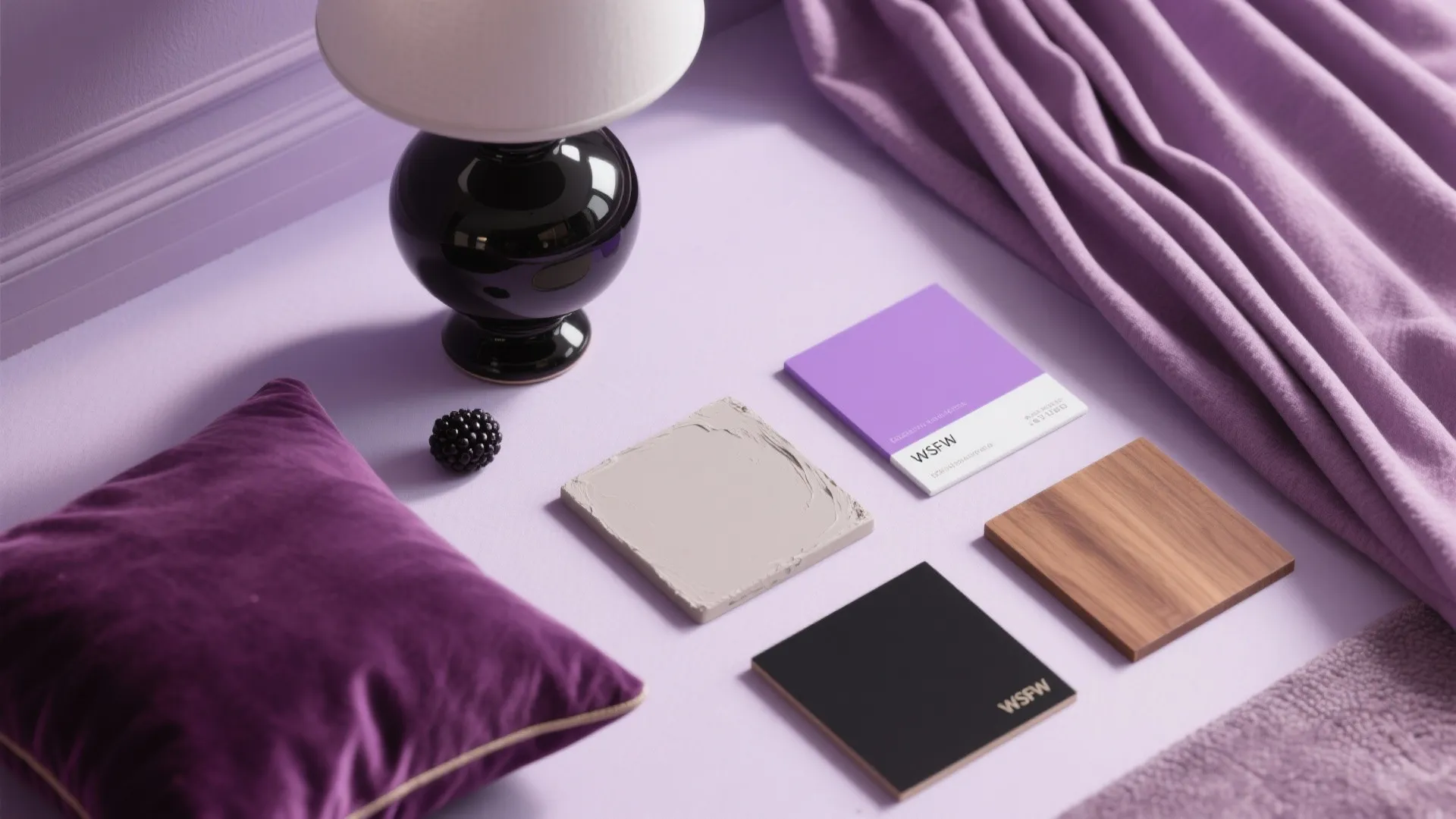 Tonal Purple Layering: Lilac, Mauve, Plum