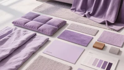 Soft Lavender Bedroom Materials & Textures Guide