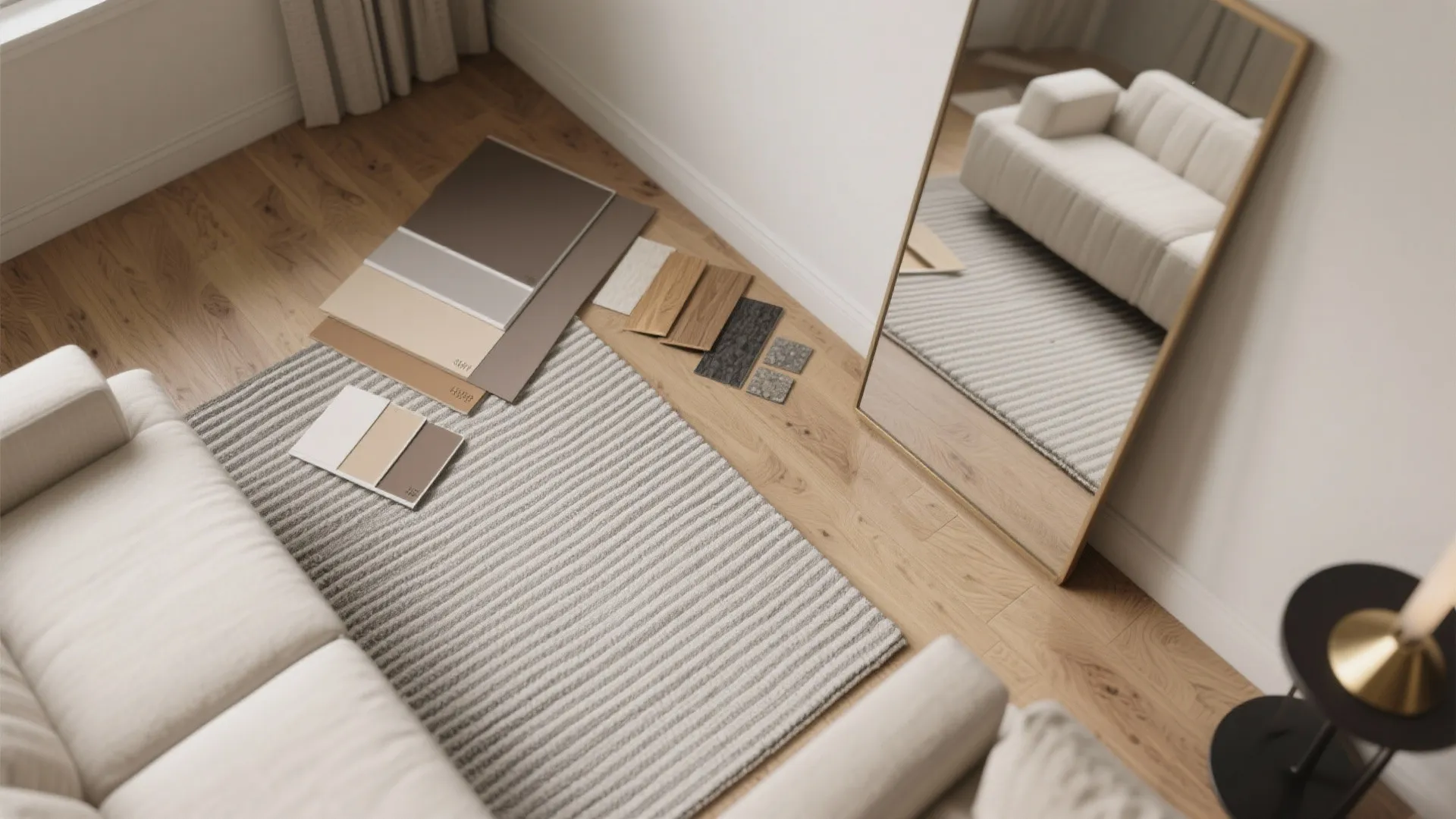 5) Stretch the room with color, texture, and mirrors