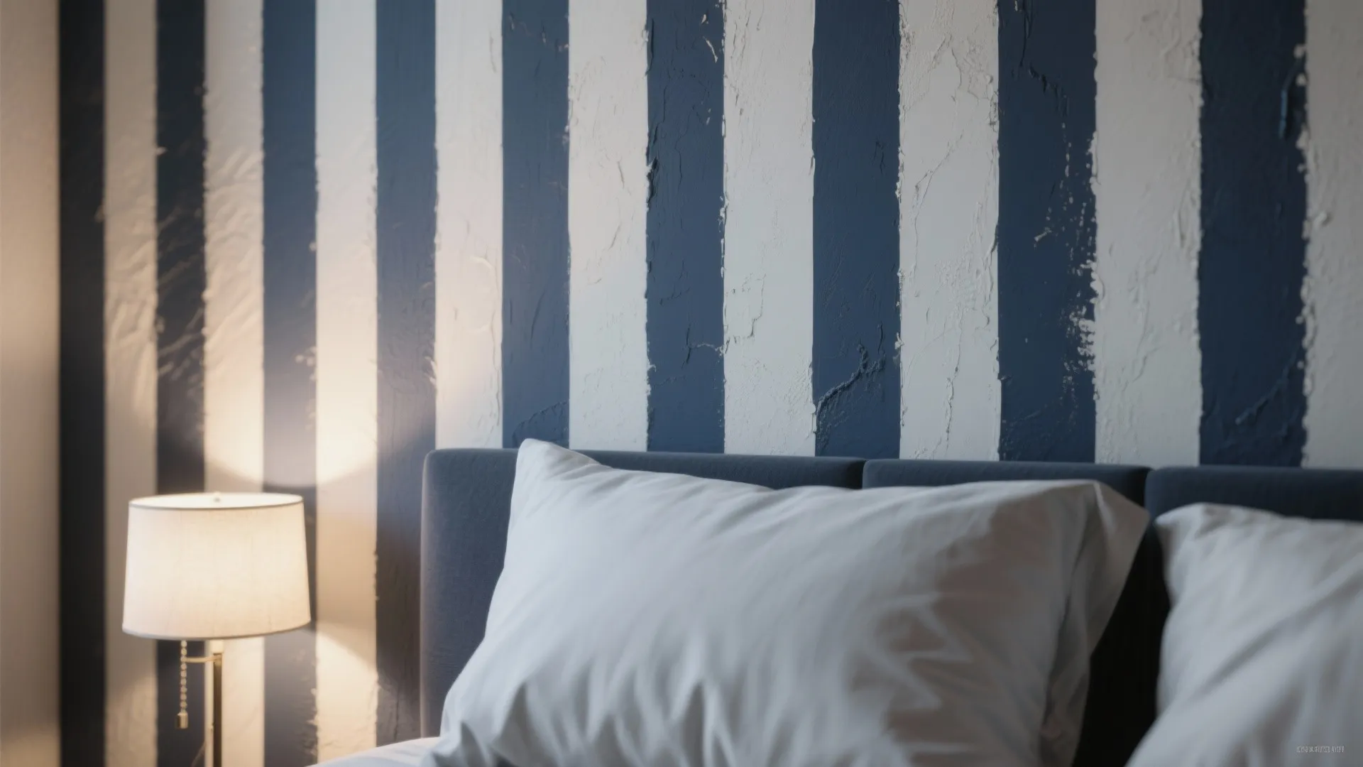 2. Subtle Tonal Stripes for a Serene Look