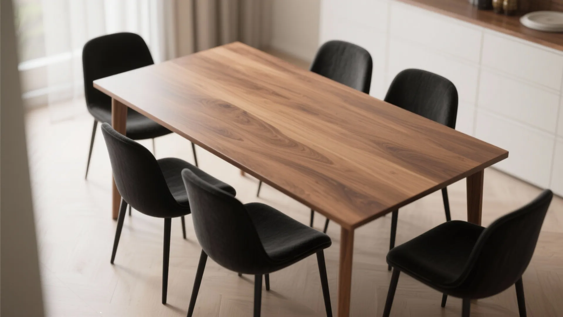 1. Tonal Layering with Wood and Black