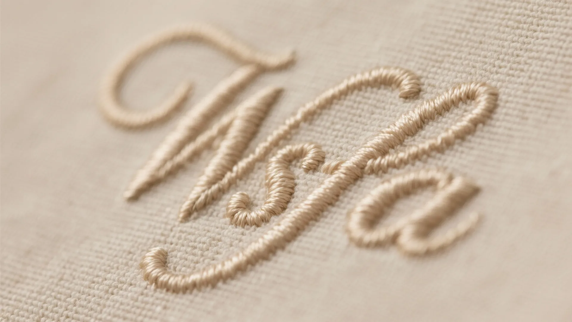 Tone-on-Tone Lettering and Quotes Over Linen