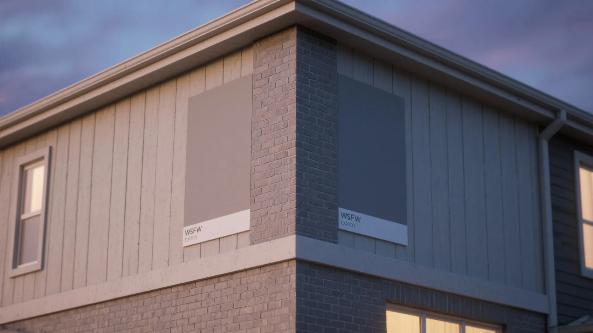 1. Tone-on-Tone Brick and Trim