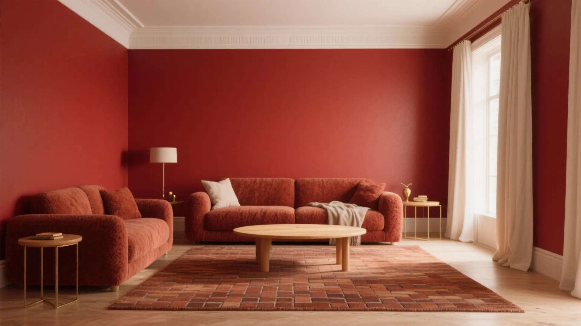 Idea 1: Tone-on-Tone Reds With Gentle Contrast