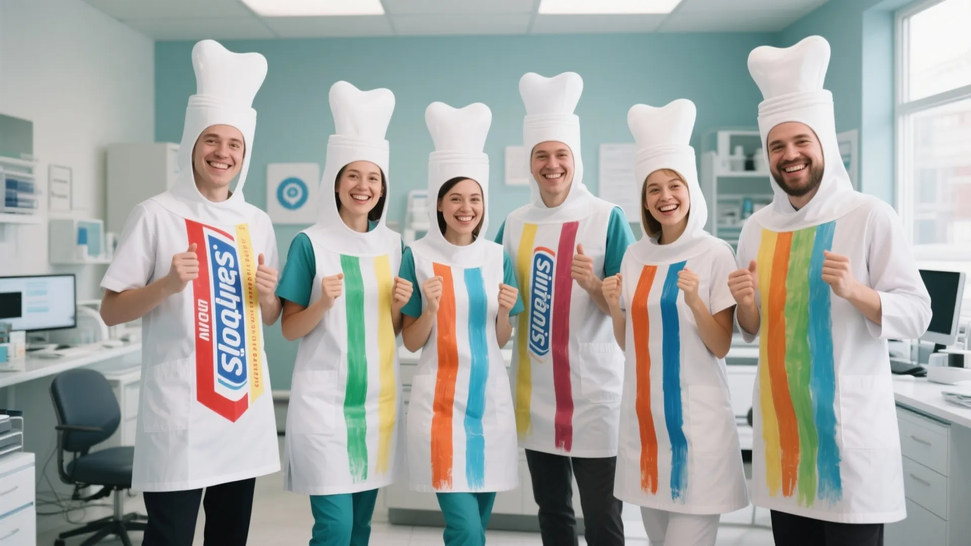 10. Matching Toothpaste Tubes