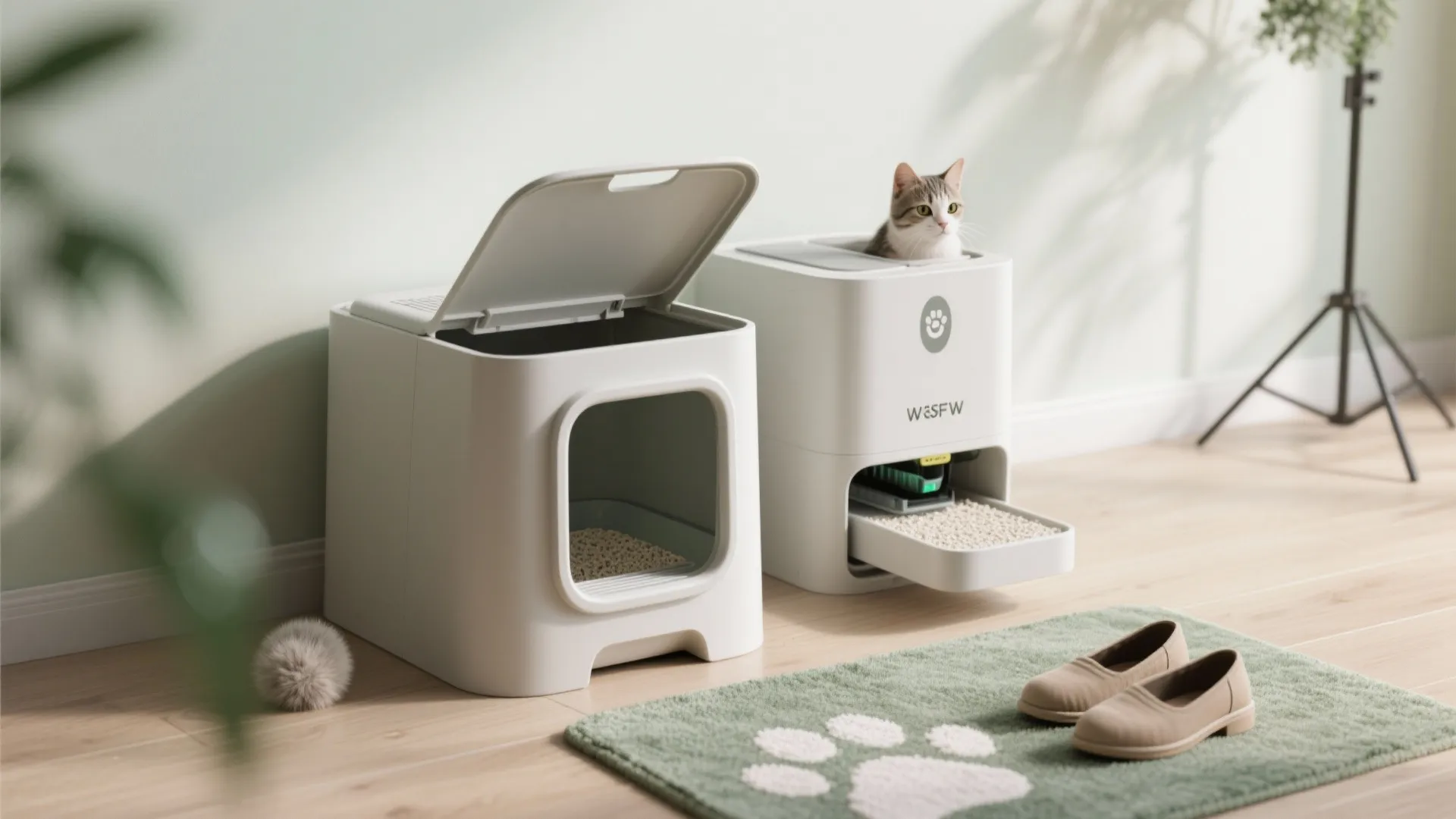 5. Top-entry and self-cleaning boxes for ultra-compact living